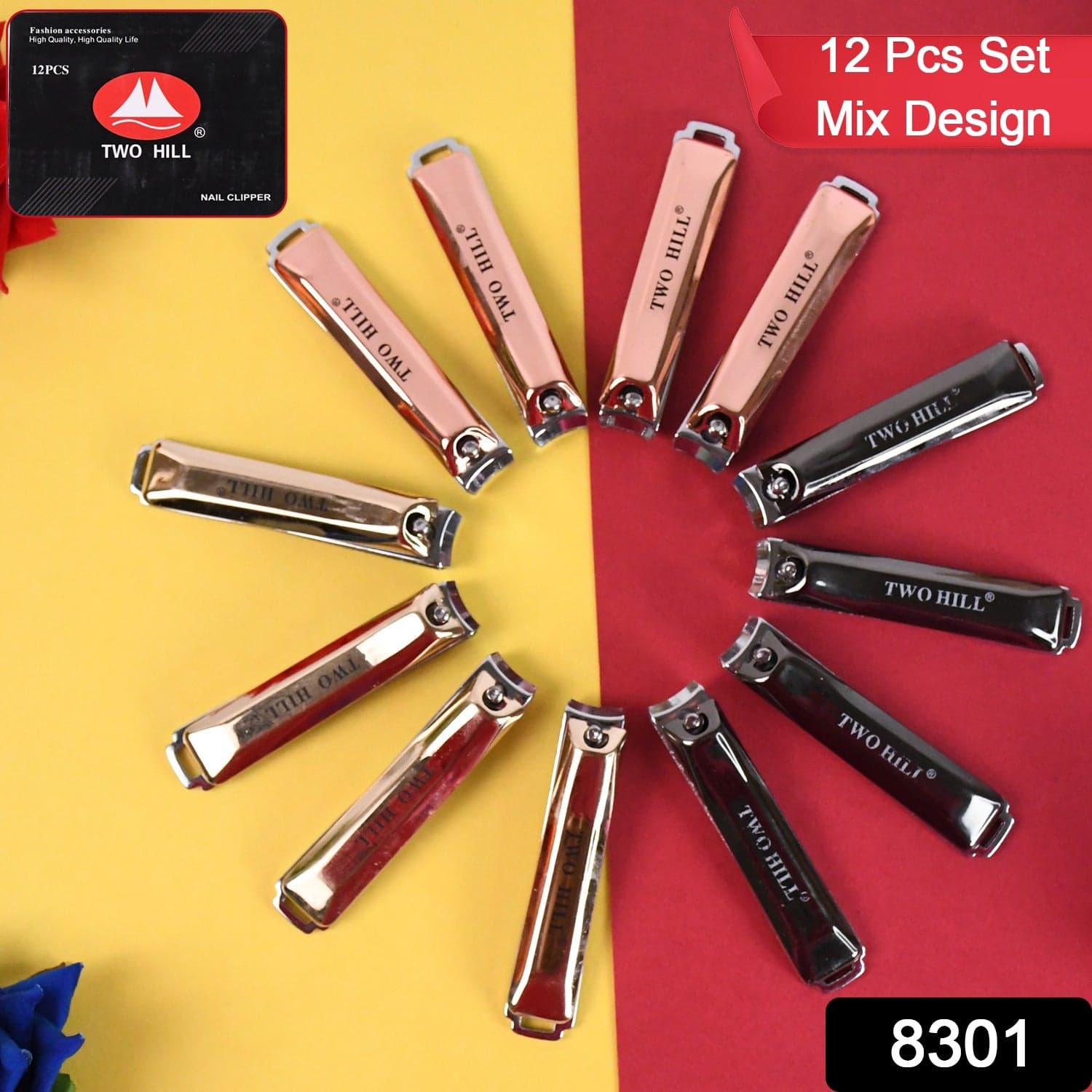 Stainless Steel Cute Nail Clipper with Nail Catcher, Nail File (12 Pcs Set / Mix Design) thumbnail 2
