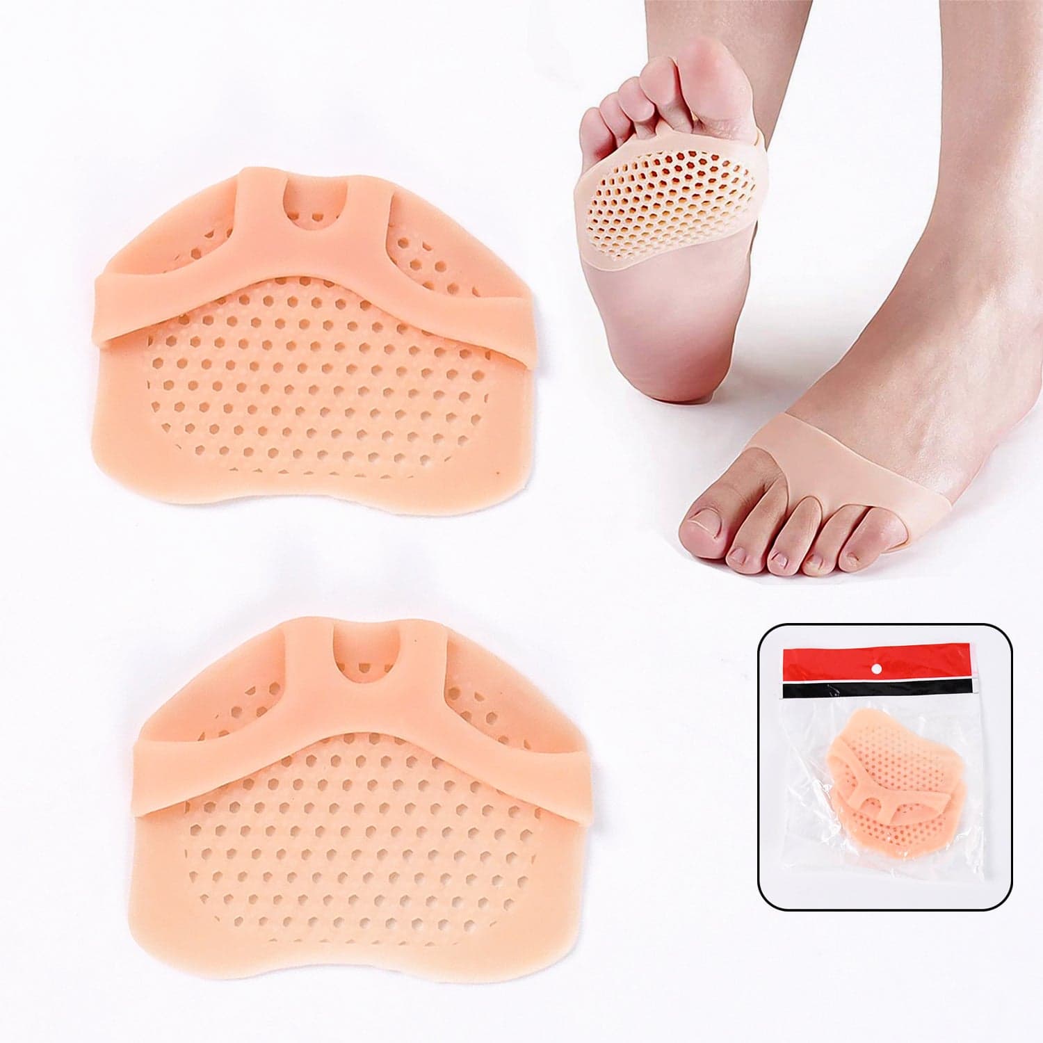 Silicone Heel Protector Pads foot Socks (1 Pair) thumbnail 1