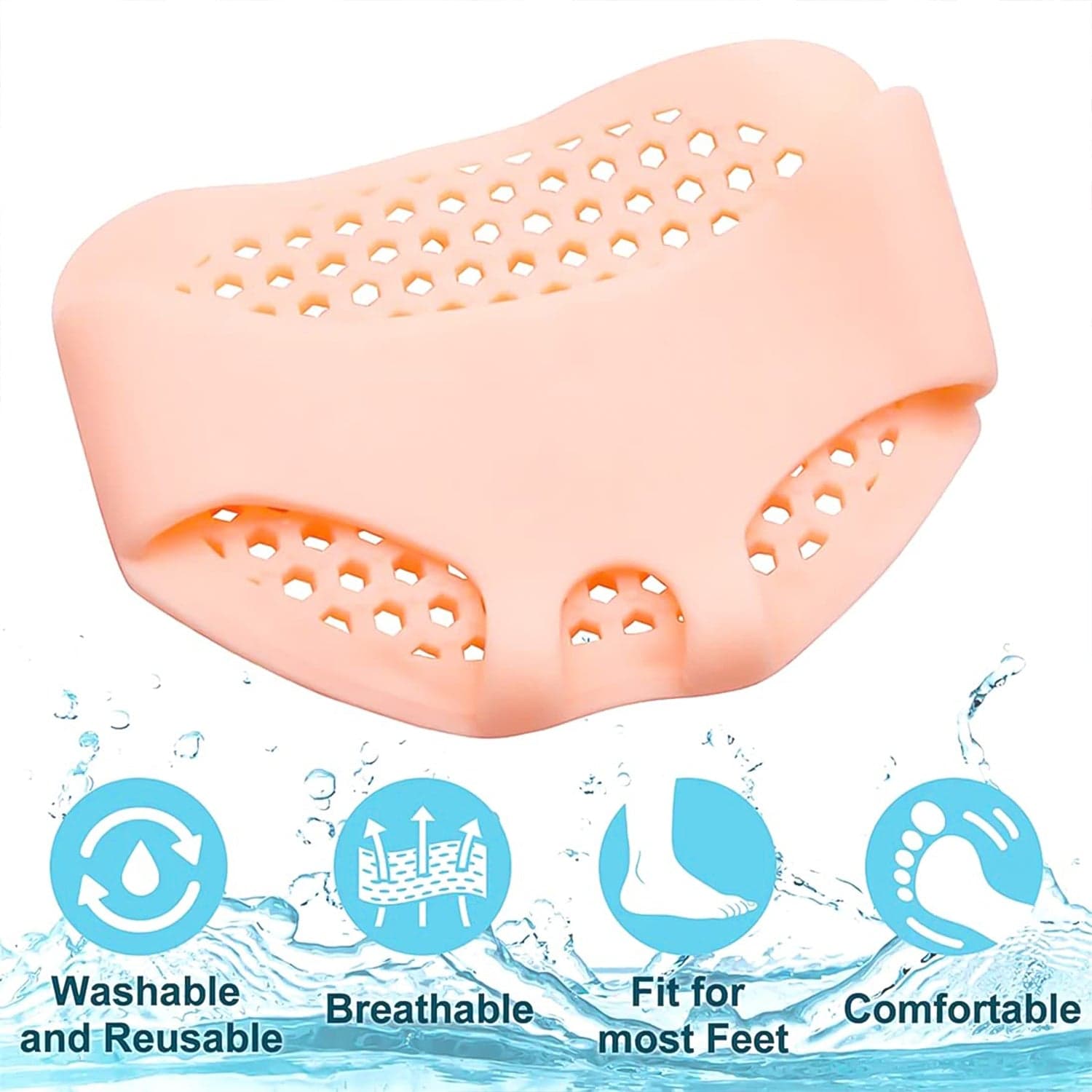 Silicone Heel Protector Pads foot Socks (1 Pair) thumbnail 7