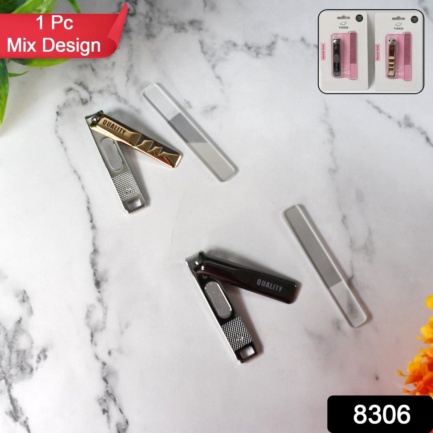 Cute Nail Clipper with Nail Catcher, Nail File - Stainless Steel (1 Pc) thumbnail 2