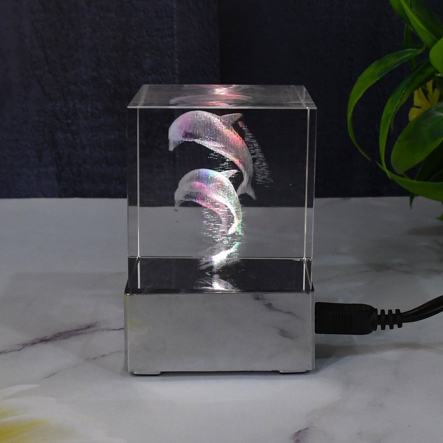 3D Mix Design LED Light, Desk Decor, LED Light Base, USB Charging (1 Pc / Mix Design) thumbnail 3
