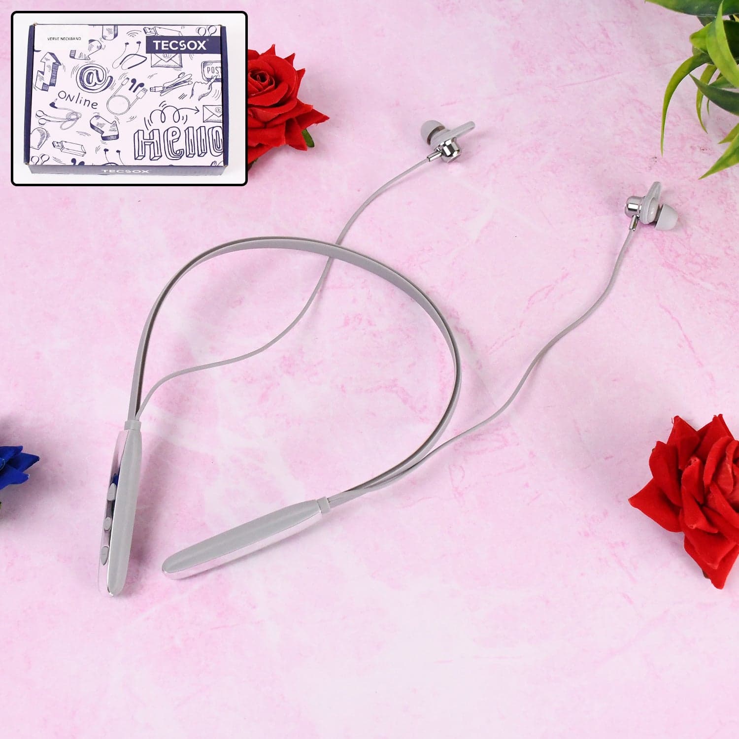 Magnetic ON- OFF Earbuds Neckband Bluetooth (1 Pc / With Color Box & Zipper Plastic Bag) thumbnail 3