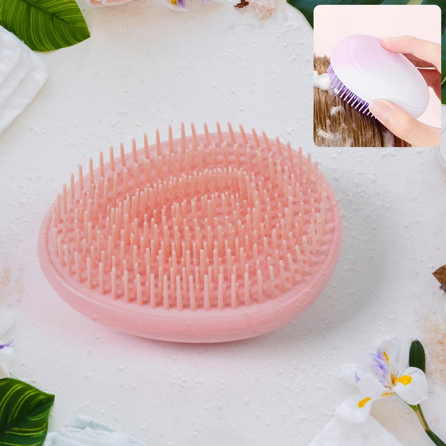Plastic Hair Washing Combs Hair Massager Shower Brush (1 Pc), Hair accessories thumbnail 1