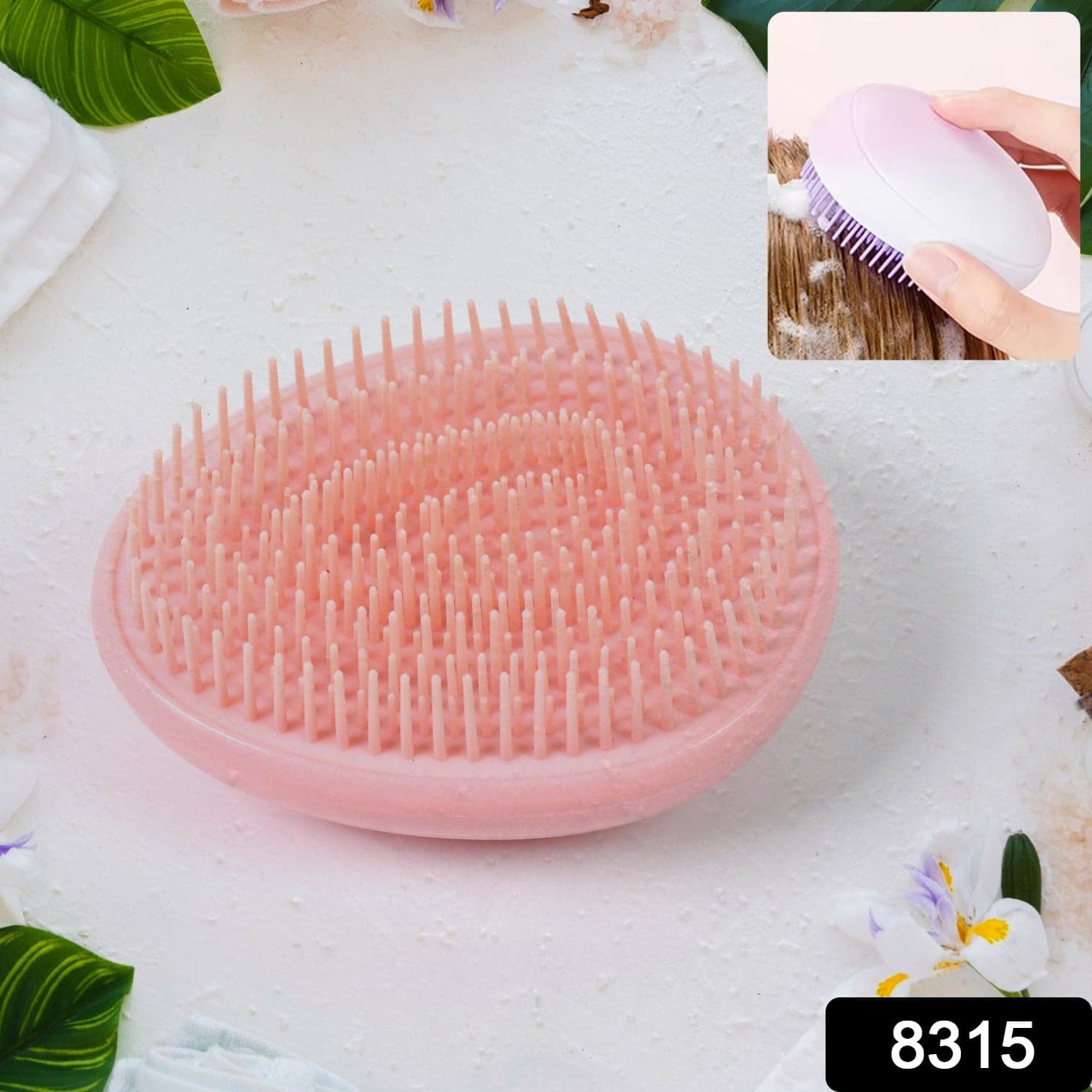 Plastic Hair Washing Combs Hair Massager Shower Brush (1 Pc), Hair accessories thumbnail 2