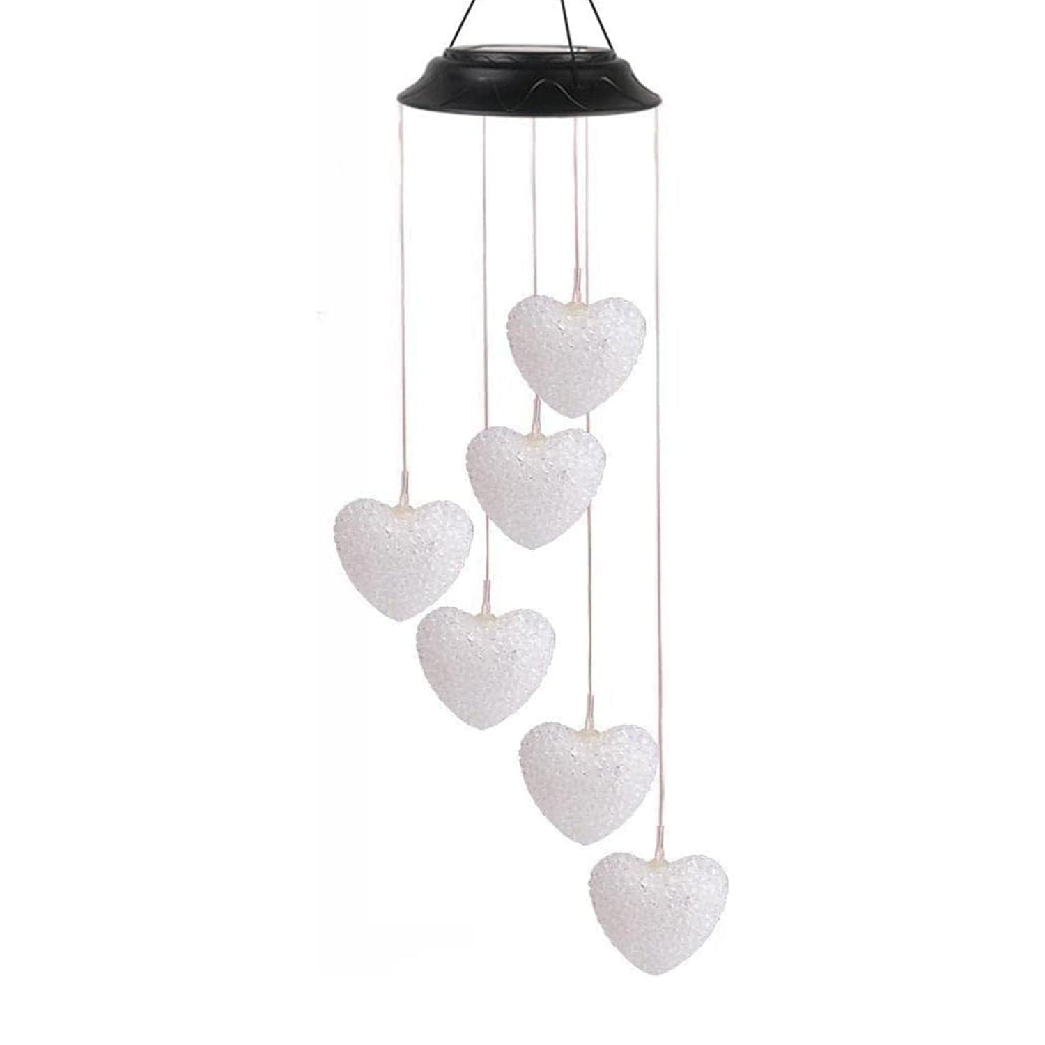 Solar Powered Wind Chimes with Lights: Outdoor Garden Decor (6 LED) thumbnail 5