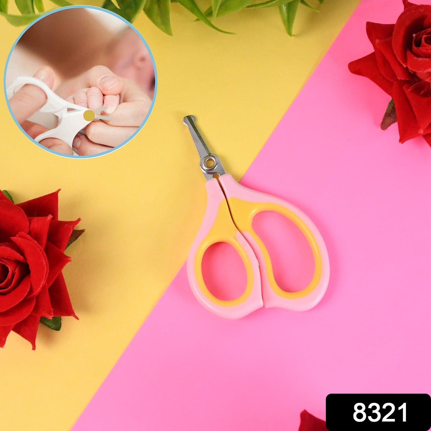 Baby Safety Nail Cutter Scissors for Safe Nail Clipping (1 Pc / Mix Color) thumbnail 2