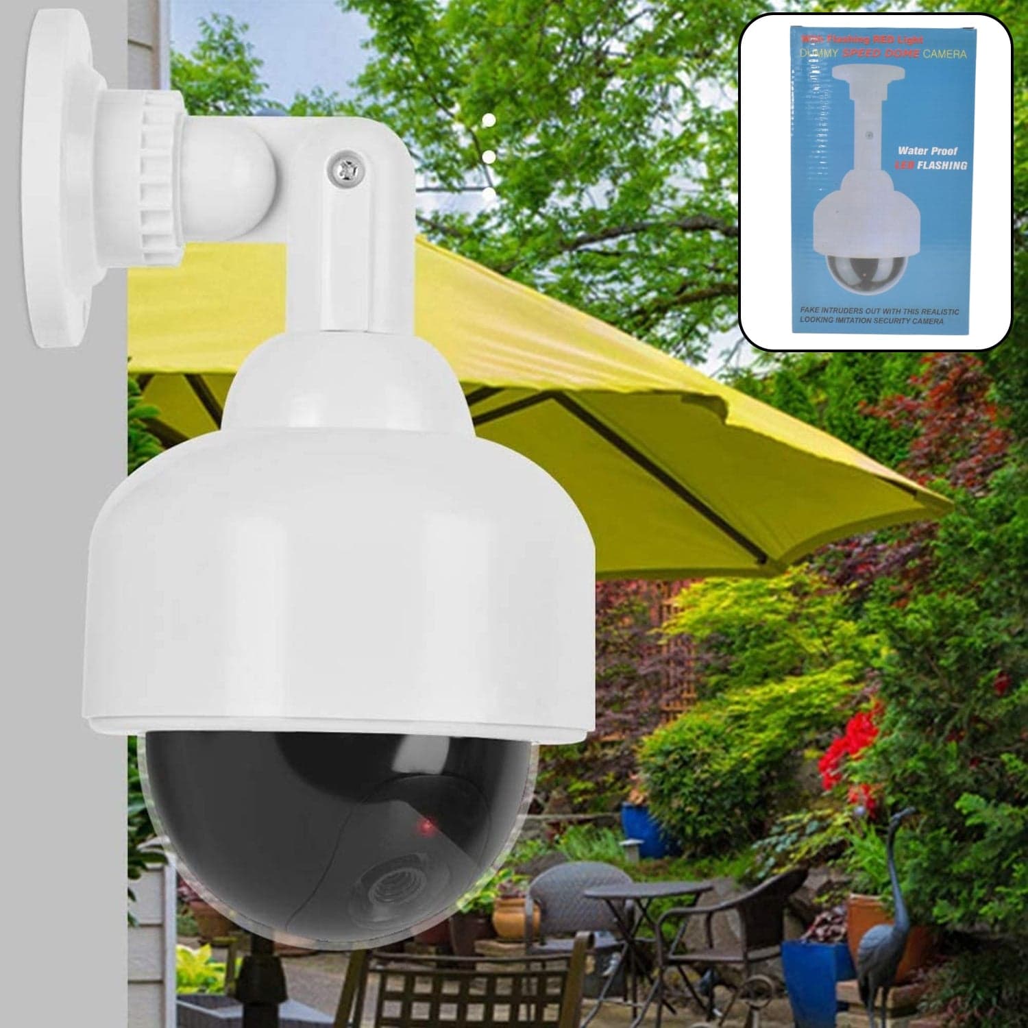 Fake / Dummy Camera CCTV, with Flashing Red LED Light (1 Pc / Battery Not Included) thumbnail 1