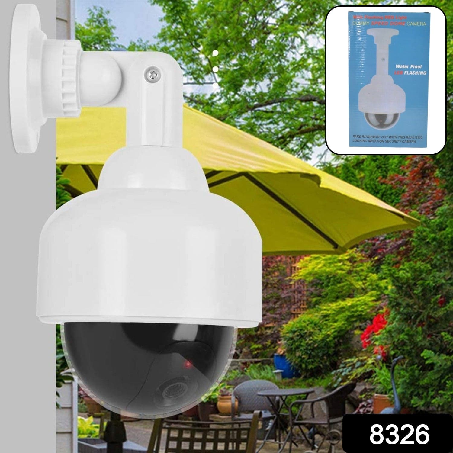 Fake / Dummy Camera CCTV, with Flashing Red LED Light (1 Pc / Battery Not Included) thumbnail 2