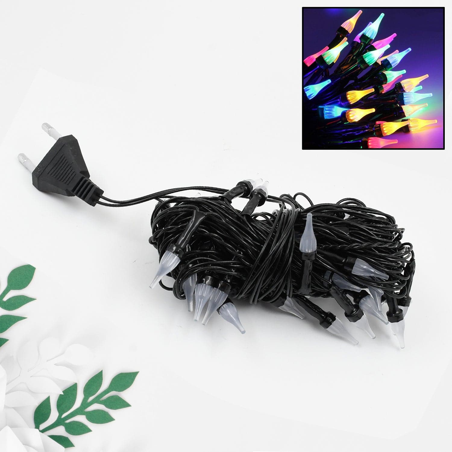 9Mtr LED Flower String Lights of Multi-Color Festival, Home Decor (36 LEDs, 1.4MM) thumbnail 1