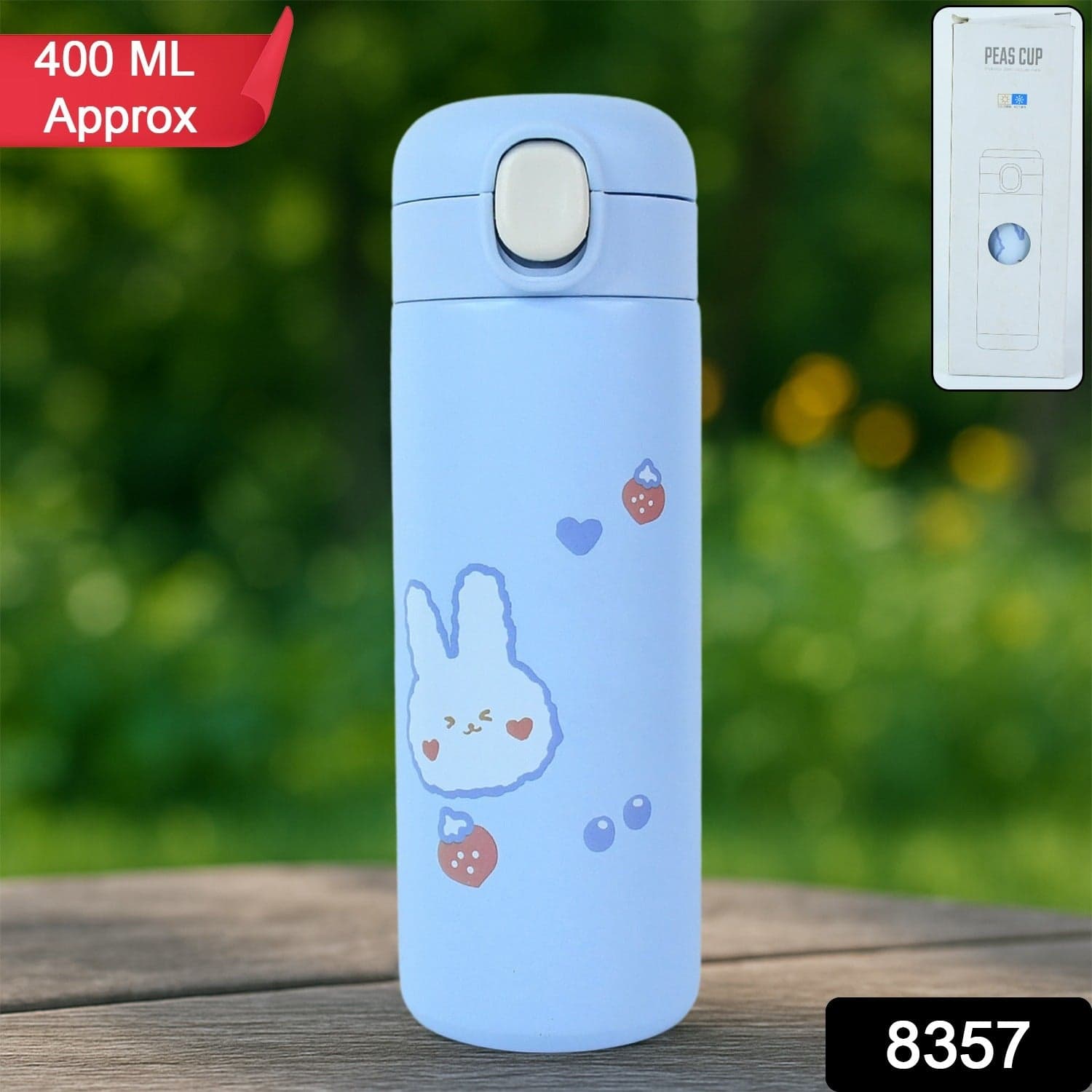 Double walled Stainless Steel Water Bottle (400 ML Approx) thumbnail 2