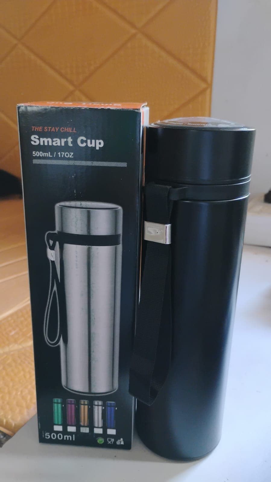 Double Wall Stainless Steel Water Bottle screen smart temperature display (500ml) thumbnail 7