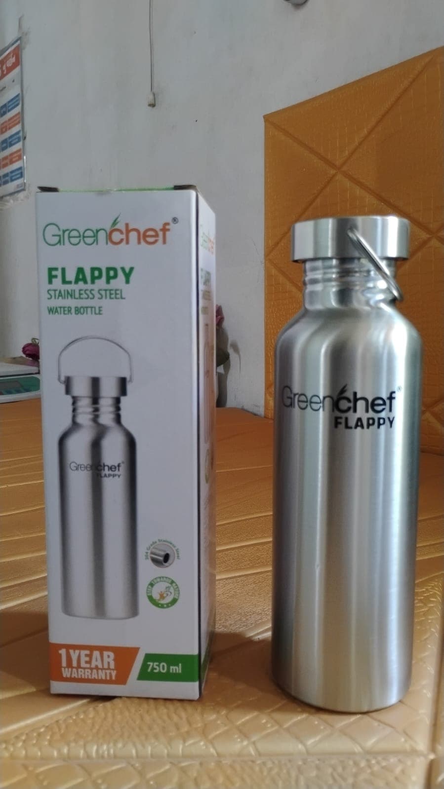 Stainless Steel Water Bottle (750ML / 1 Pc) thumbnail 8