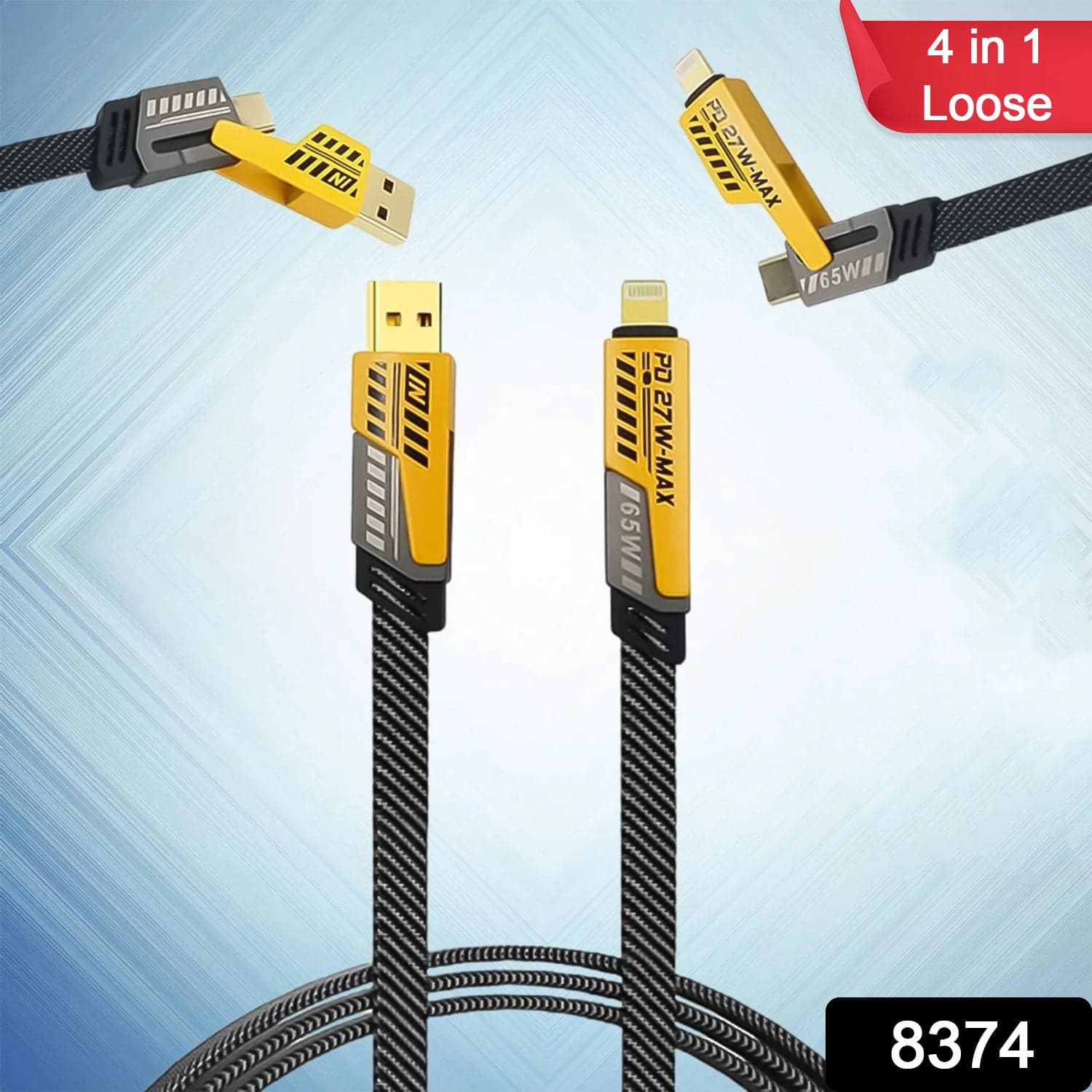 4 in 1 Fast Charging Cable (1 Pc / Loose) thumbnail 2
