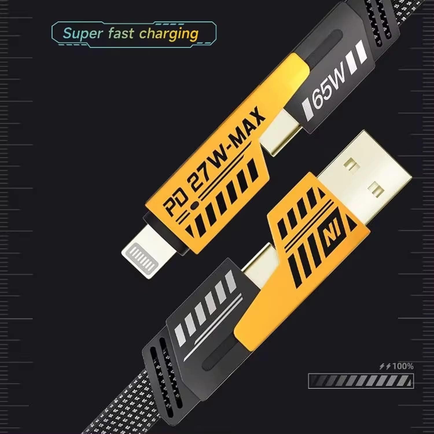 4 in 1 Fast Charging Cable (1 Pc / Loose) thumbnail 3