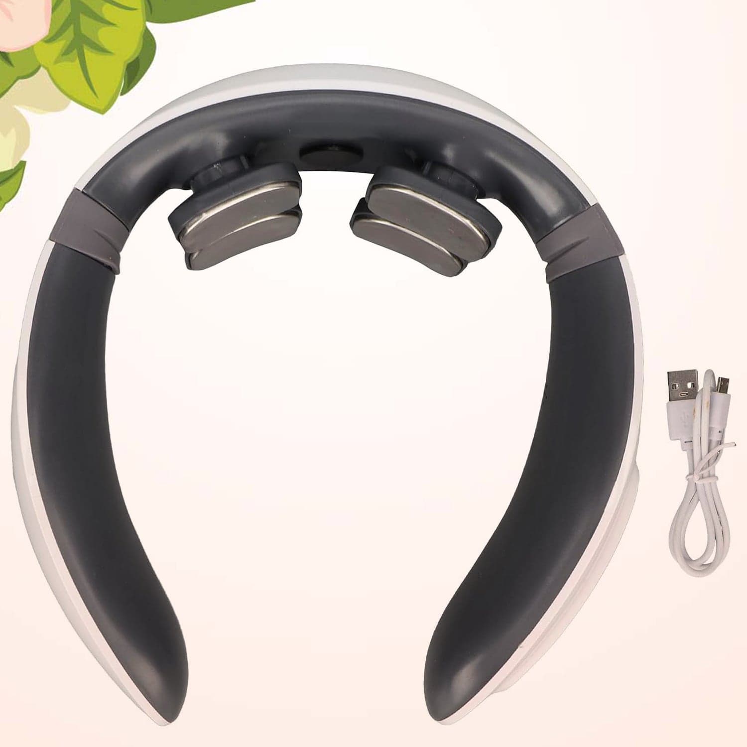 4 Heads Smart Electric Neck and Back Pulse Massager (1 Pc) thumbnail 1