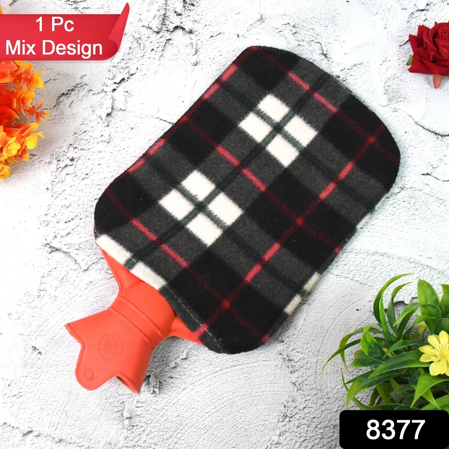 Hot Water Bottle Bag With Cover For Pain Relief (1 Pc / Mix Design & Size) thumbnail 2