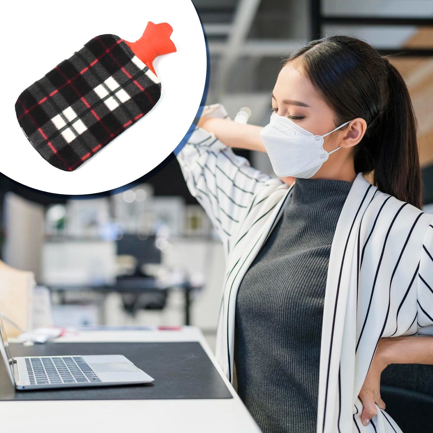 Hot Water Bottle Bag With Cover For Pain Relief (1 Pc / Mix Design & Size) thumbnail 8