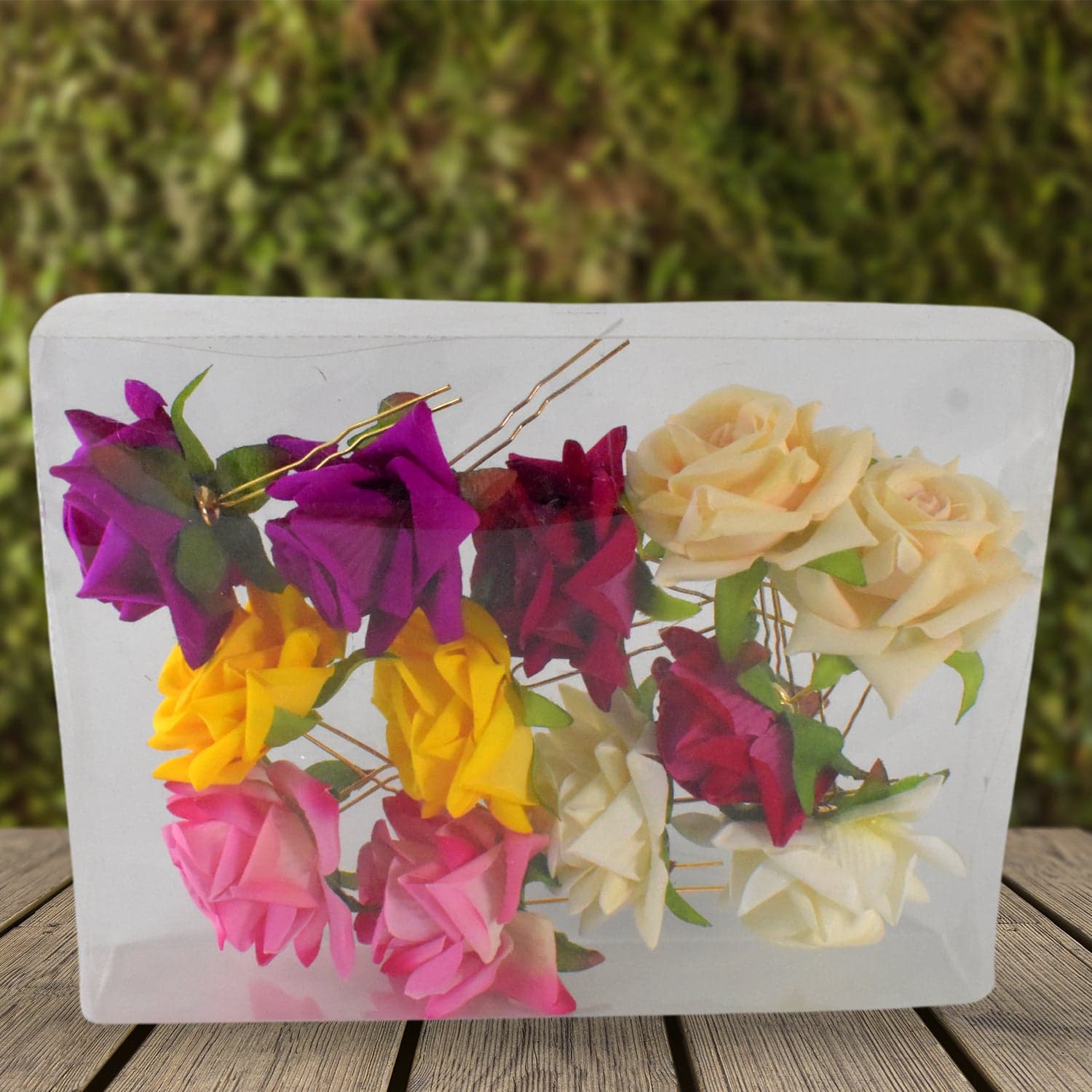 Colourful Flowing Flower Hair Pin (12 Pcs Set / Mix Color) thumbnail 5