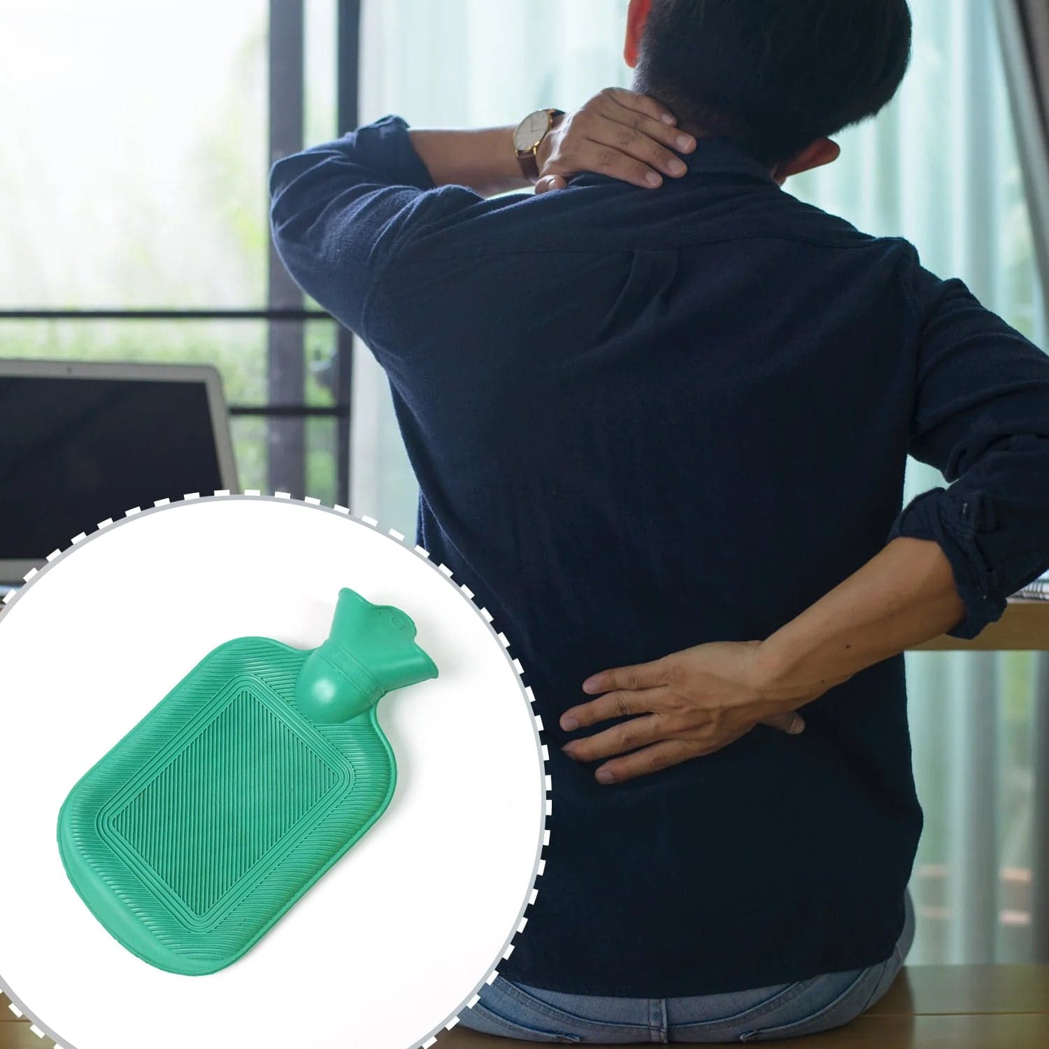 Hot Water Bottle Bag Without Cover For Pain Relief (1 Pc) thumbnail 5