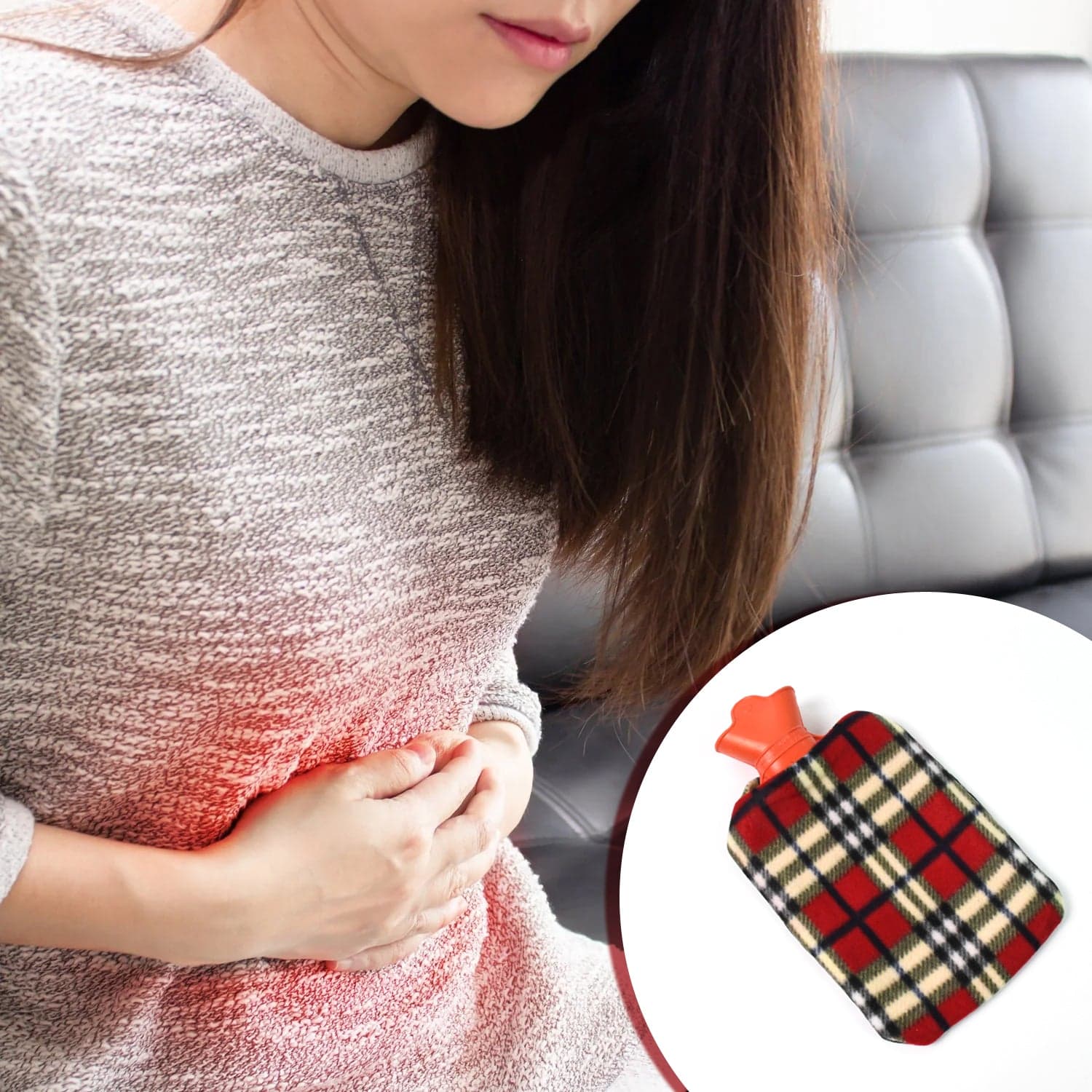 Hot Water Bottle Bag With Cover For Pain Relief (1 Pc) thumbnail 5
