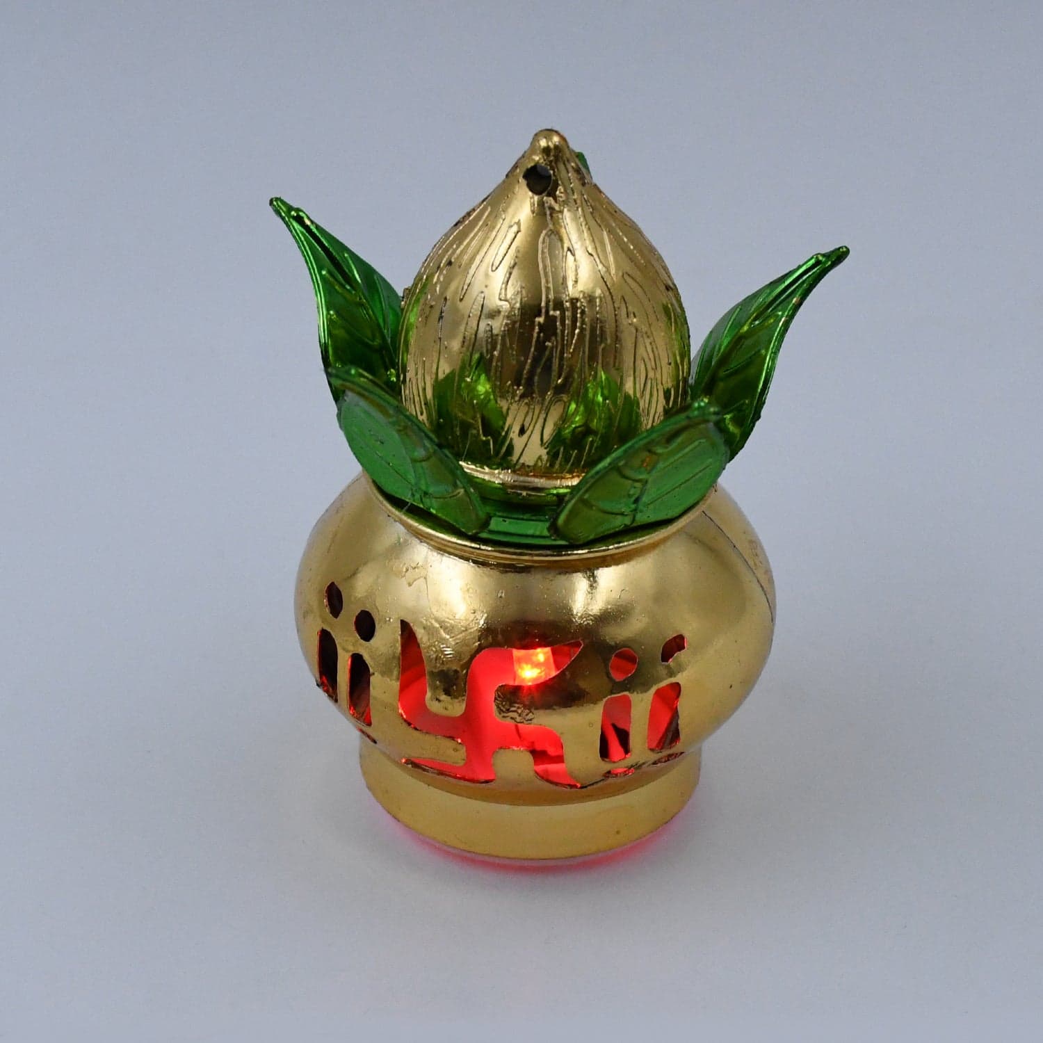 Gold Plated Eco Friendly Led Kalash For Pooja Mandir thumbnail 6