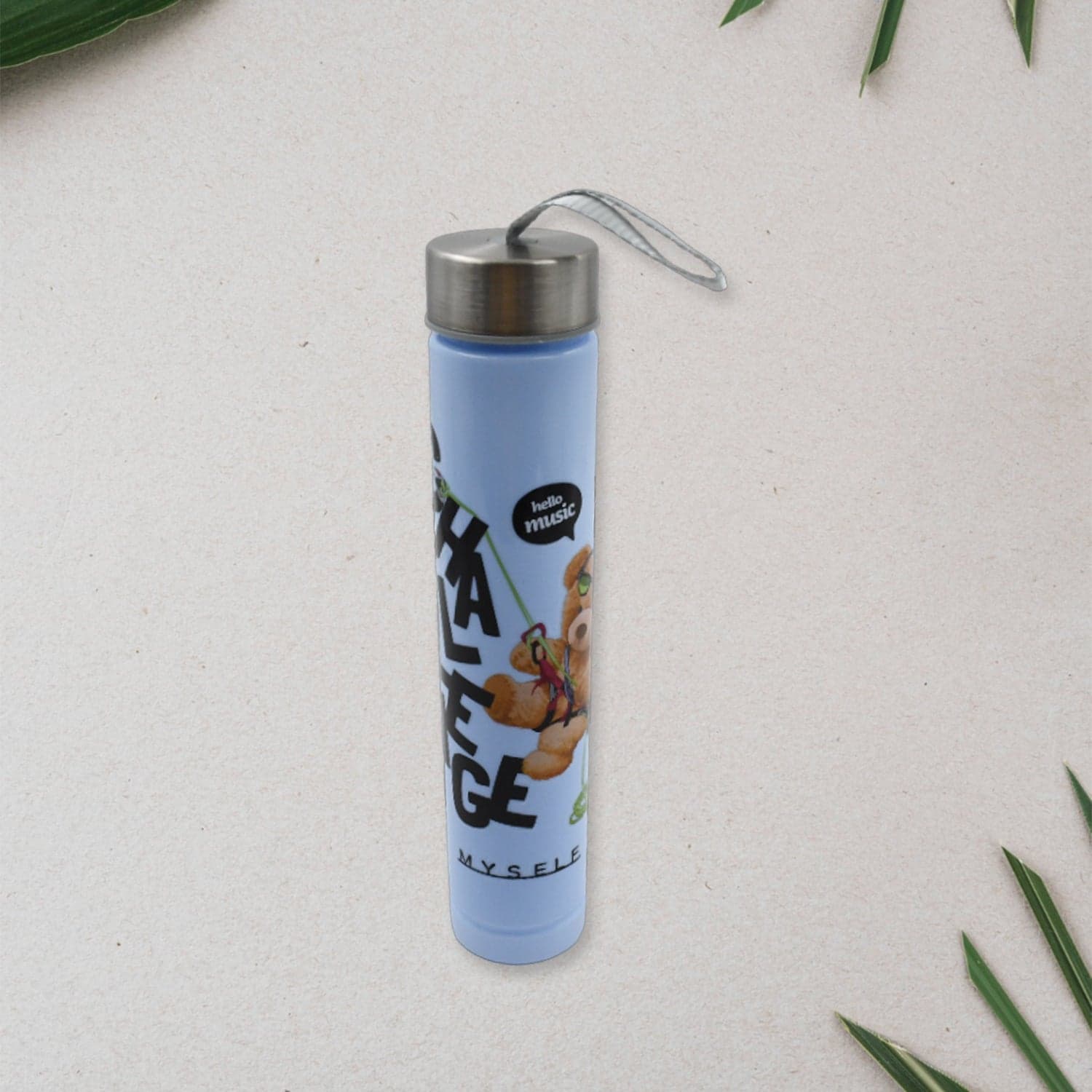 Plastic Water Bottle Set Of Bpa-Free, Leak-Proof, Cartoon Design For Kids & Gym (3 Pc Set) thumbnail 4