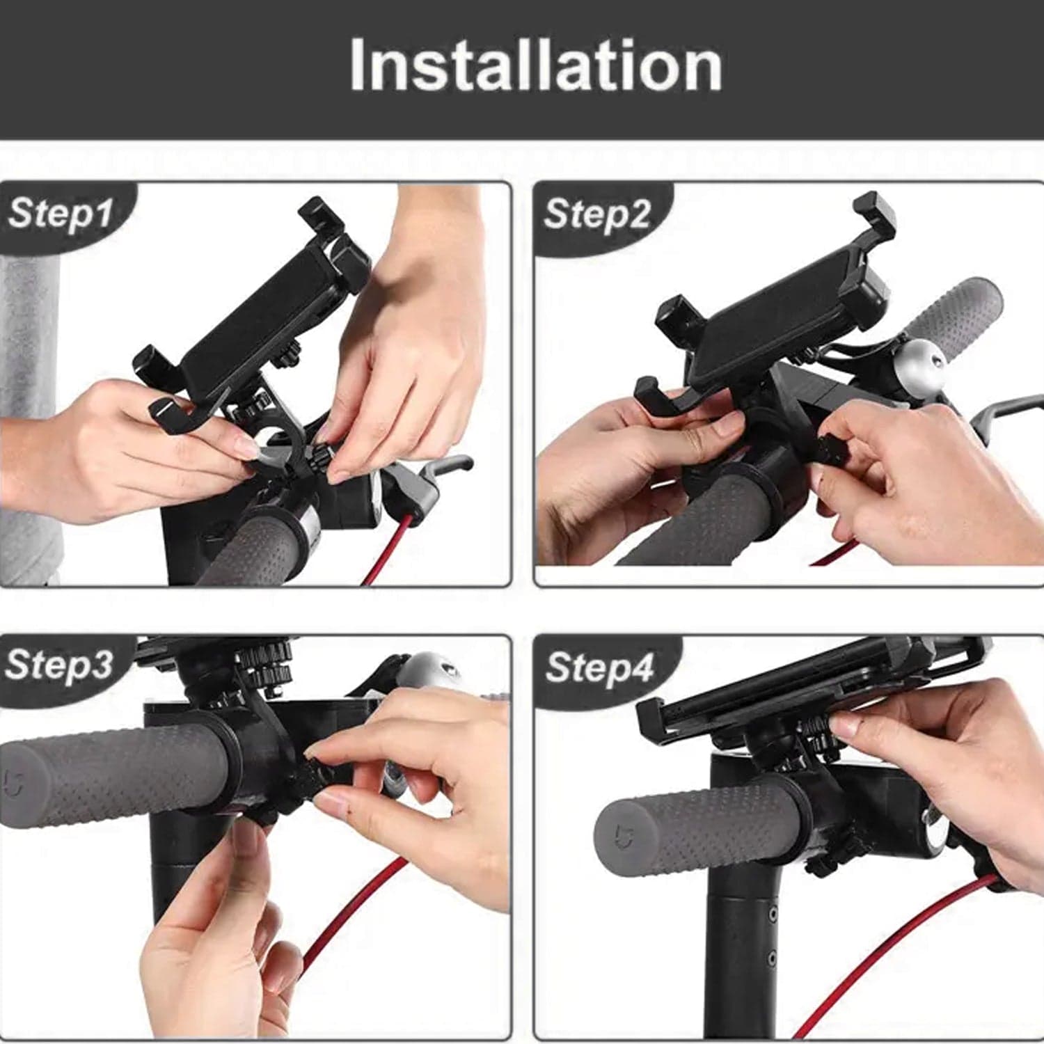 360° Rotation Phone Mount Motorbike Phone Holder (1 Pc) thumbnail 4