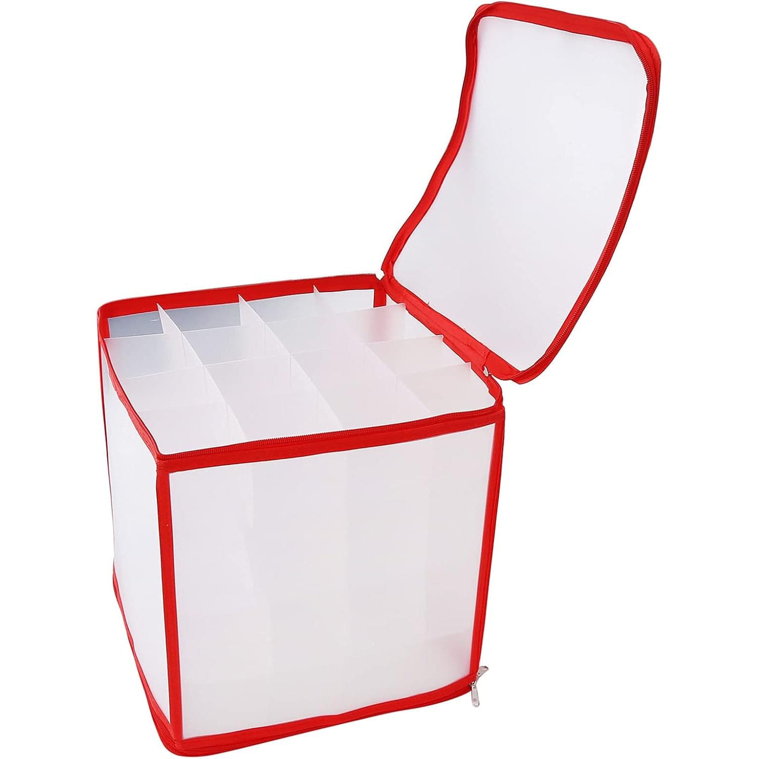 Storage Box Transparent PVC Zipper Sealed Lasting Sock Organizer with Compartment (30—30 CM / Inside Cardboard sheet) thumbnail 5