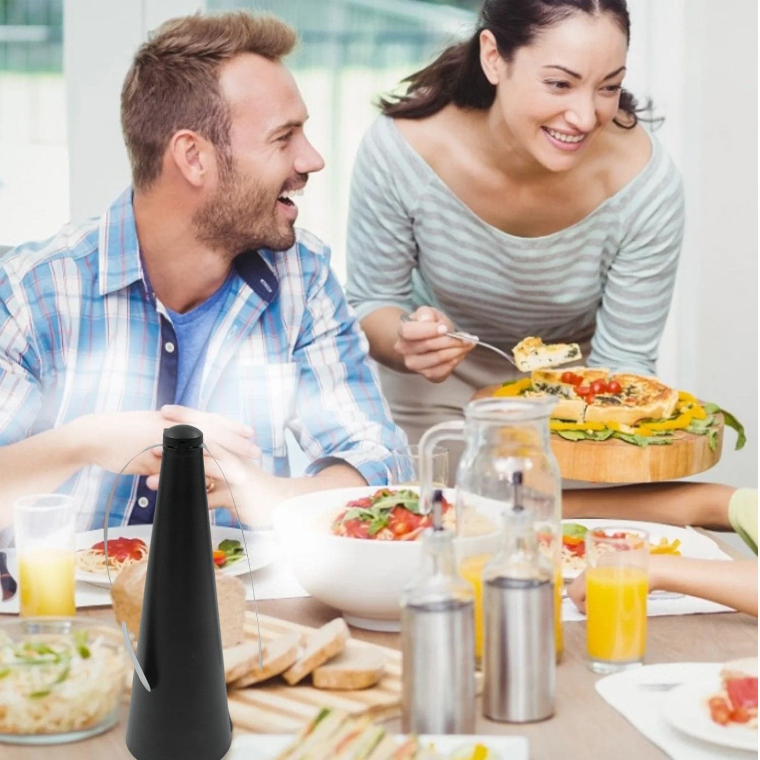 Fly Repellent Fan (Battery & USB) - Tabletop, Indoor/Outdoor, Chemical-Free thumbnail 4