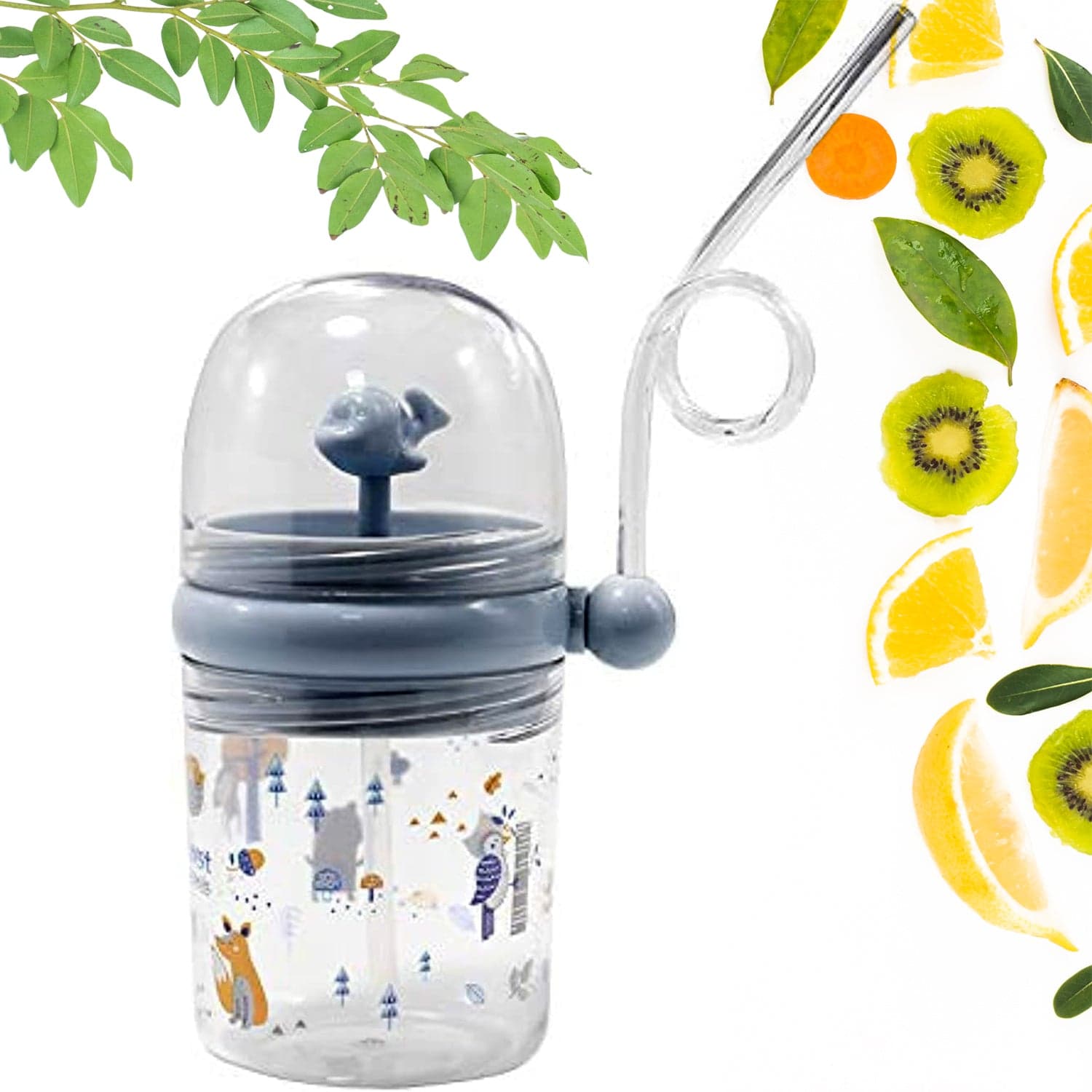 Whale Spray Sippy Cup (1 Pc): Straw, Lid, Spill-Proof, Fun Water Play thumbnail 1