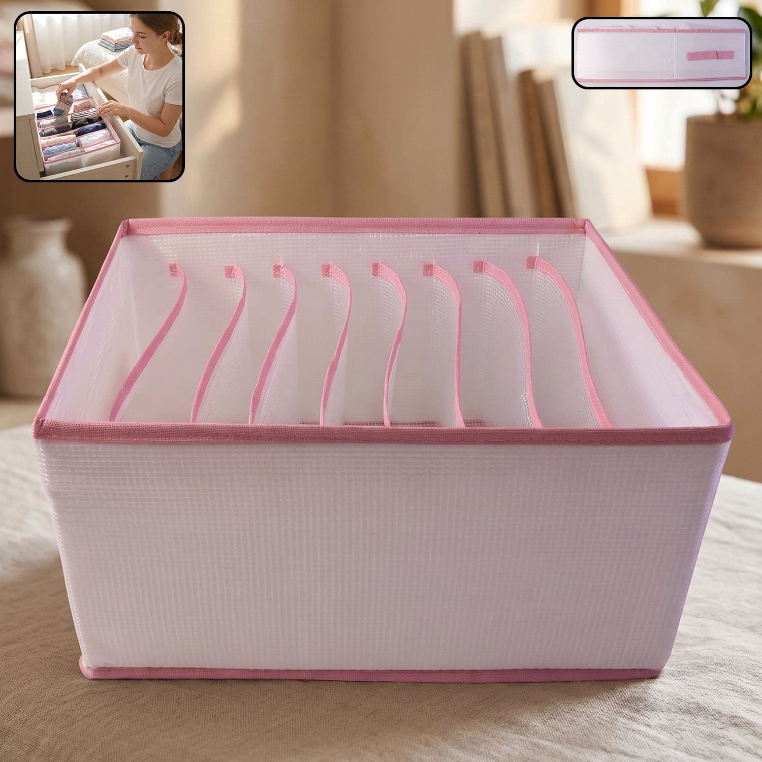 Clothes Storage Organizer the Foldable, Space-Saving & Durable Fabric thumbnail 3