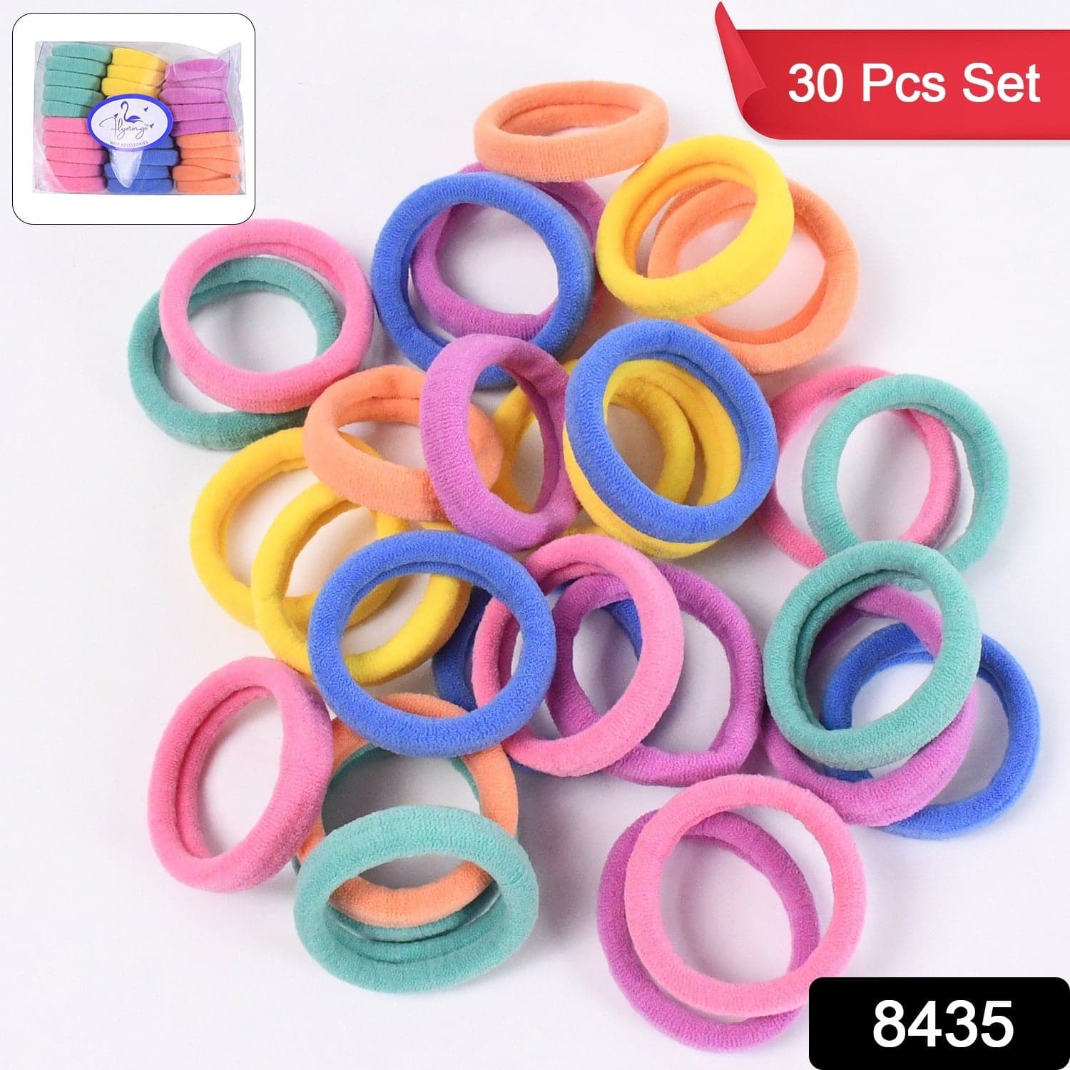 Mini Hair Ties, Mini Hairlines, mini hairbands (30 Pcs Set), Hair accessories thumbnail 2