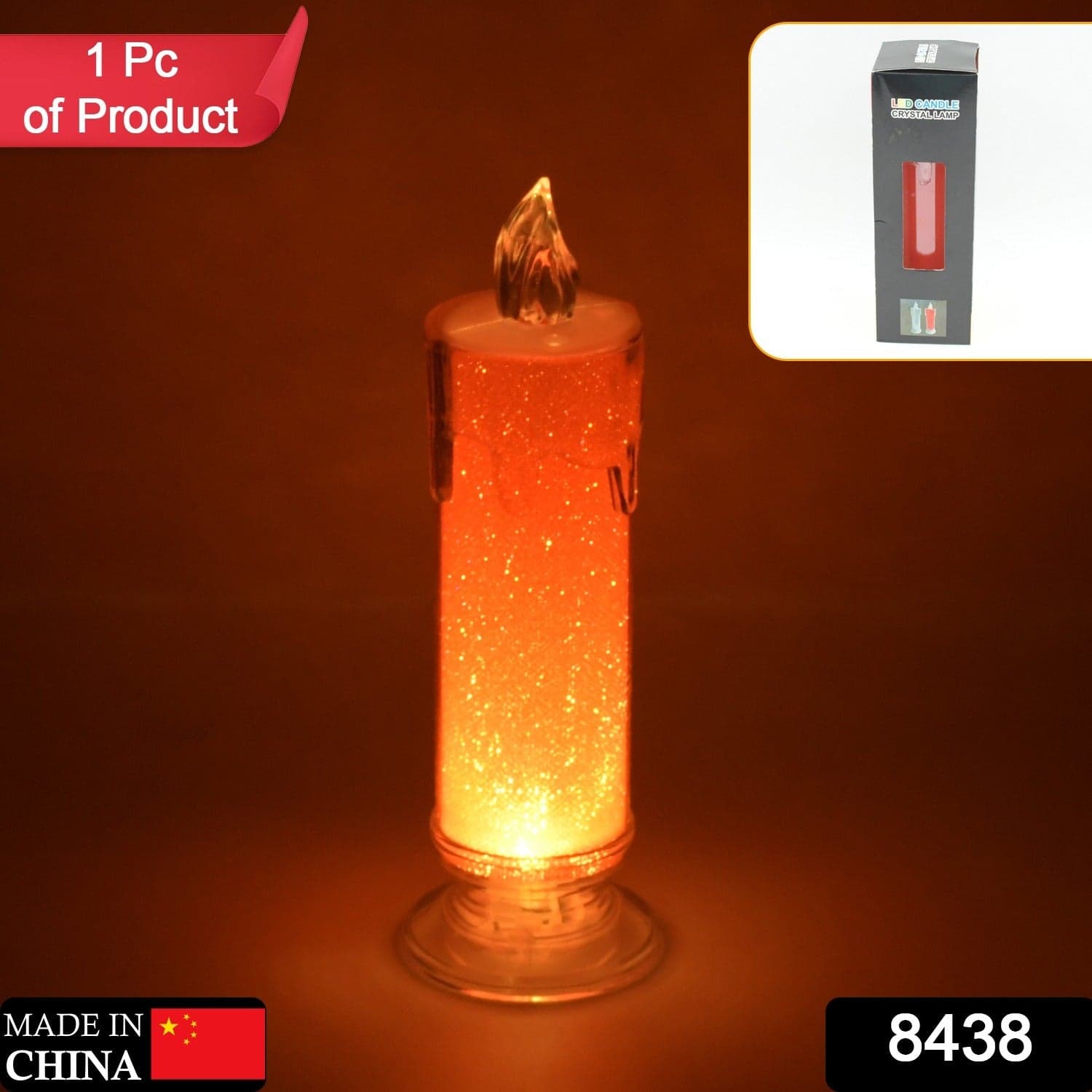 Red Led Flameless Candles Battery Operated Pillar Candles Flickering Realistic Decorative Lamp Votive Transparent Flameless Ornament Tea Party Decorations For Hotel thumbnail 2