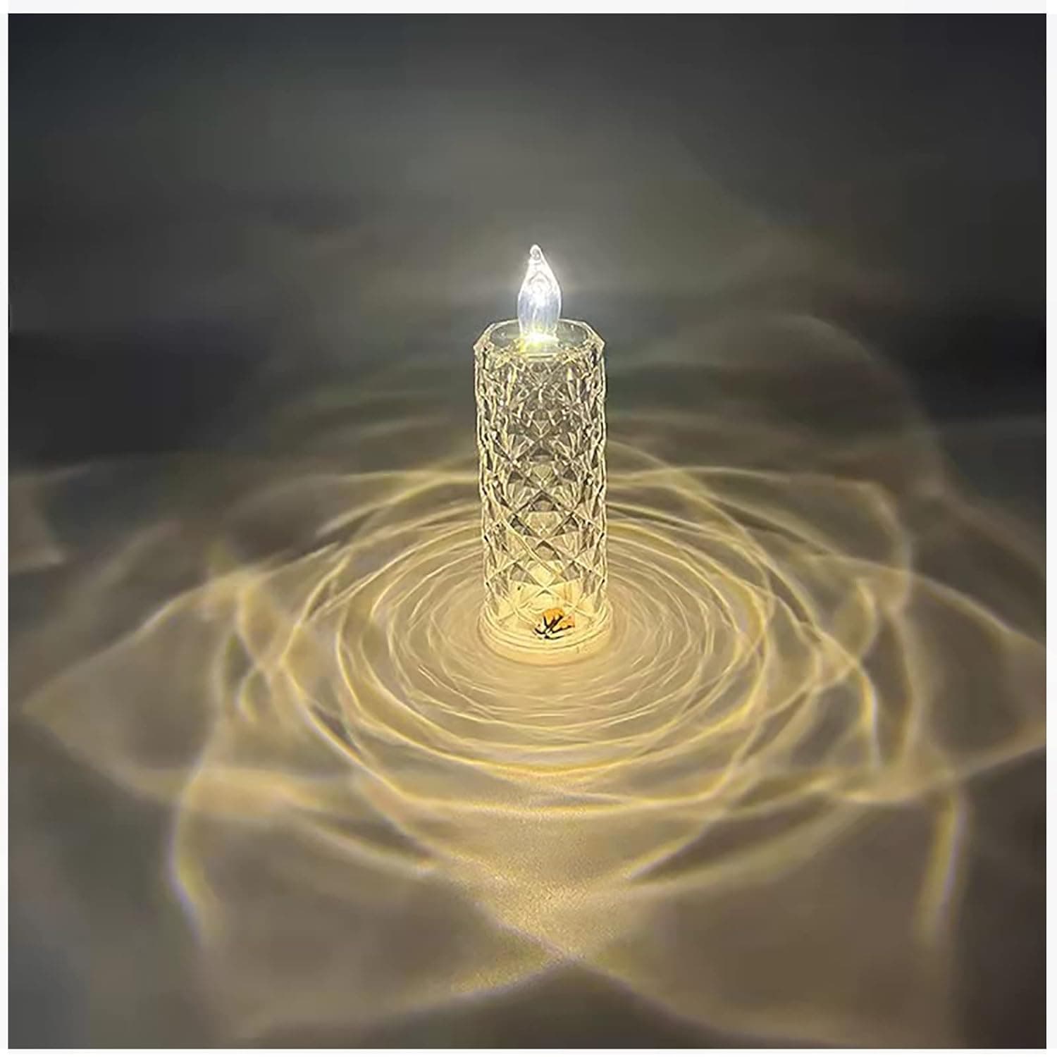 Rose Candles Led Flameless And Smokeless Decorative Acrylic Transparent Candles Led Tea Light Candle Perfect For Gifting thumbnail 10