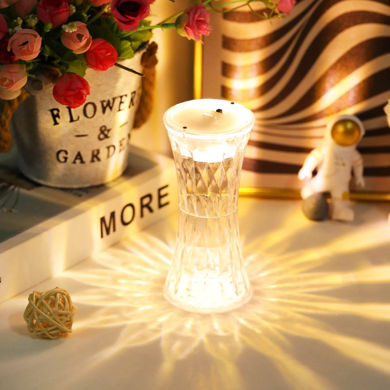 Crystal Table Lamp Of Universal Soft Night Light & Study thumbnail 1