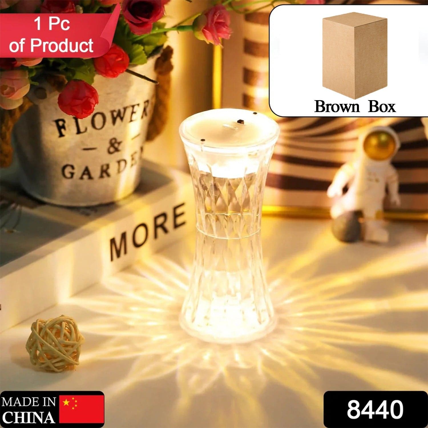 Crystal Table Lamp Of Universal Soft Night Light & Study thumbnail 2