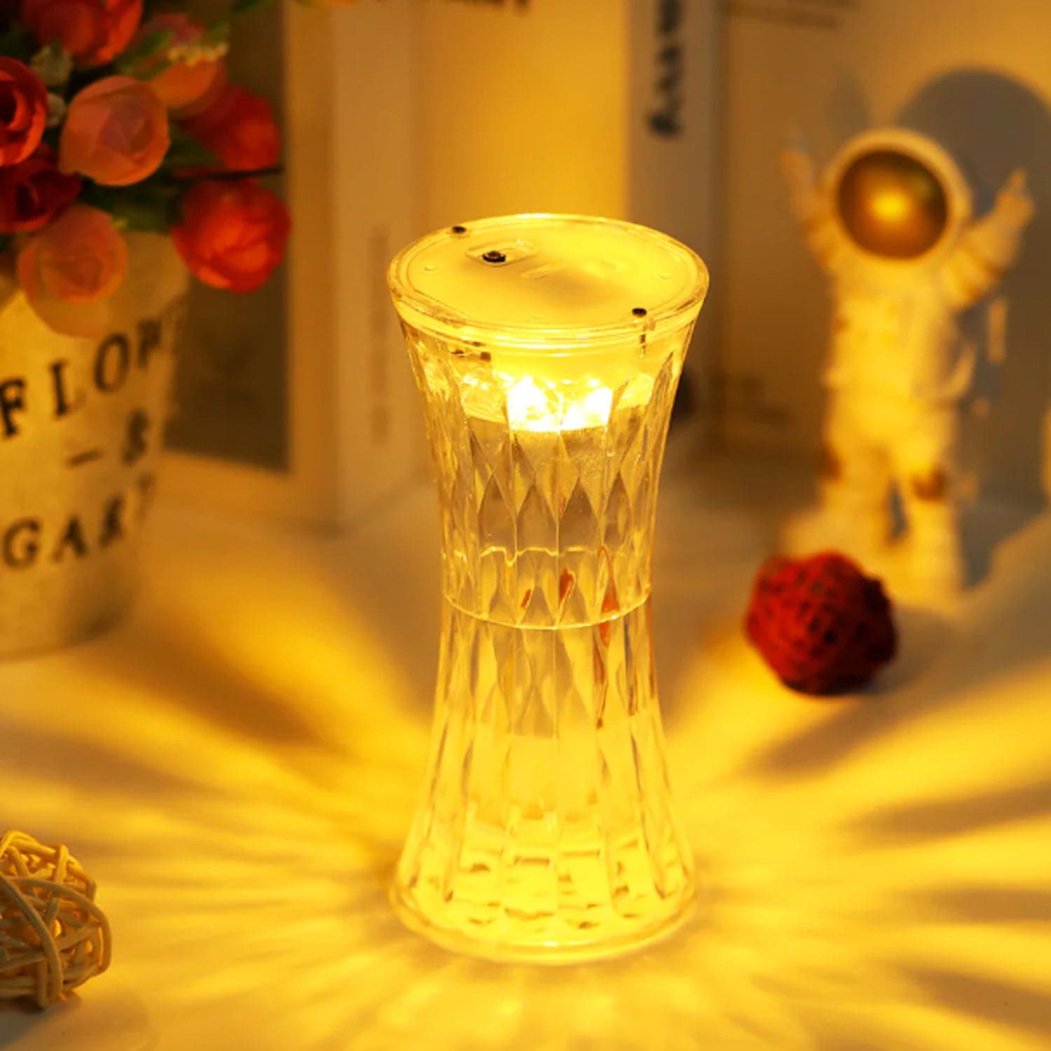 Crystal Table Lamp Of Universal Soft Night Light & Study thumbnail 3