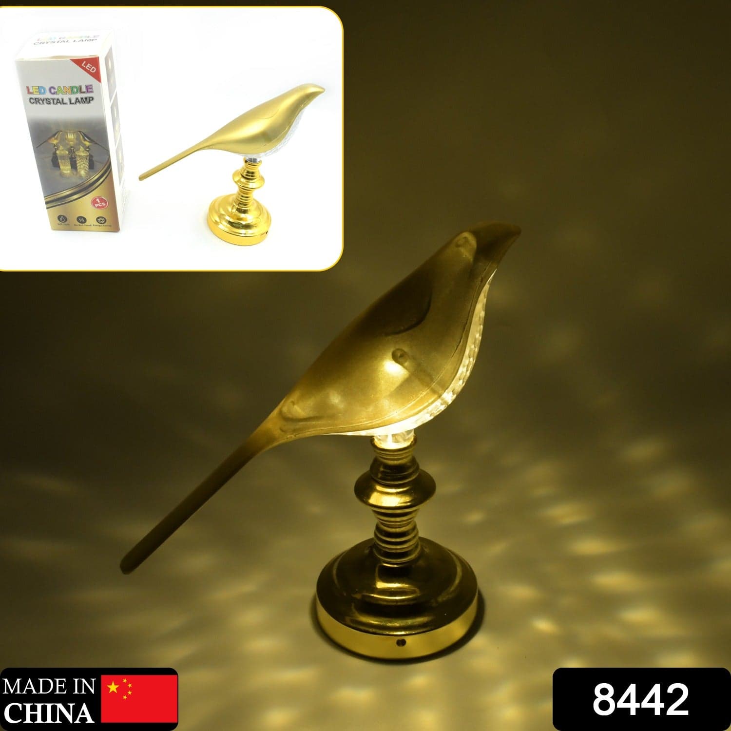 Sparrow led Table Lamp Crystal Decoration Lamp Soft Light & Energy Saving Lamp (1 Pc) thumbnail 2