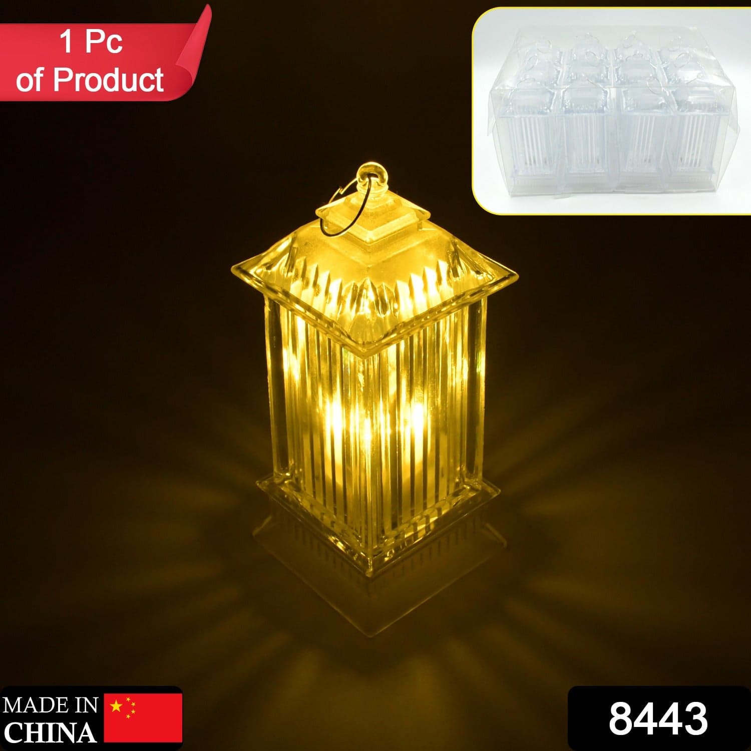 Lantern Shape Led Light Decorative Led Flickering Crystal Candle Light For Holiday Party thumbnail 2