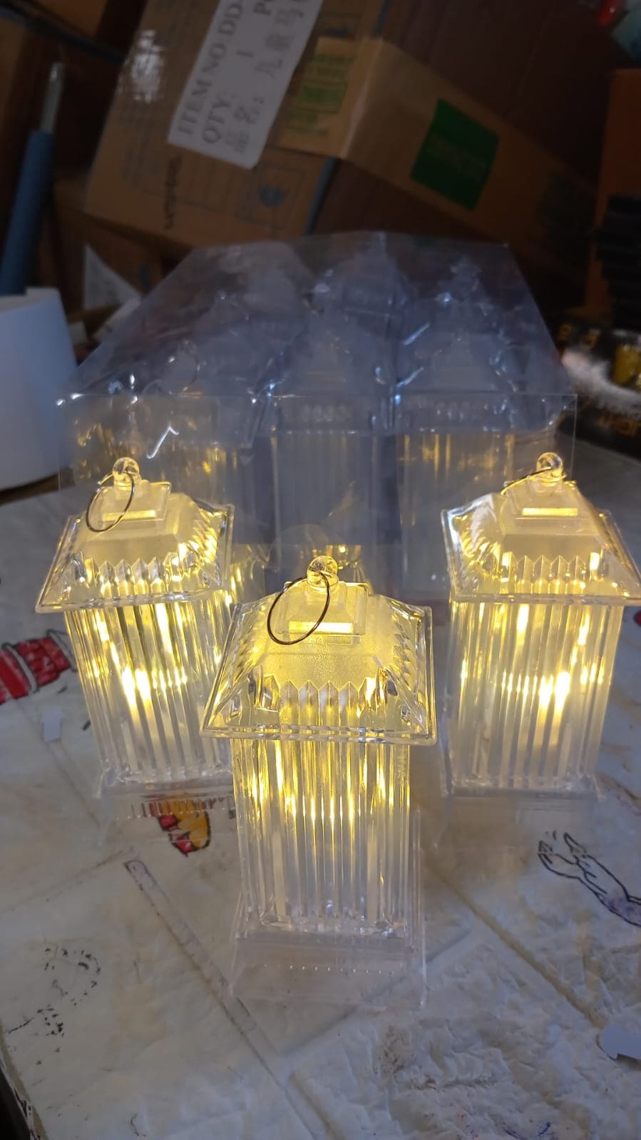 Lantern Shape Led Light Decorative Led Flickering Crystal Candle Light For Holiday Party thumbnail 6