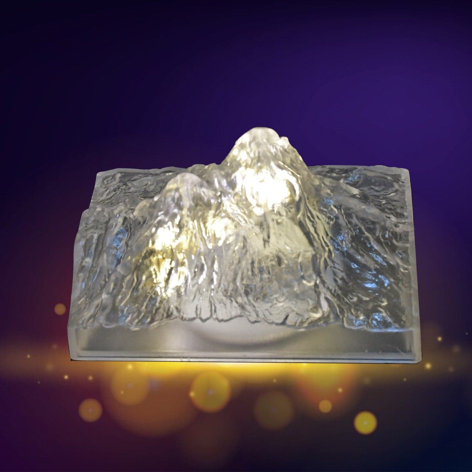 Unique Plastic Night Light: Flameless LED, Diwali (Iceberg Design, Gift) thumbnail 5