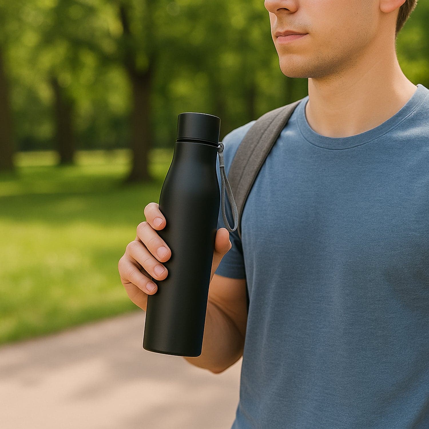 Premium Ss Water Bottle 1000Ml 1Pc thumbnail 5