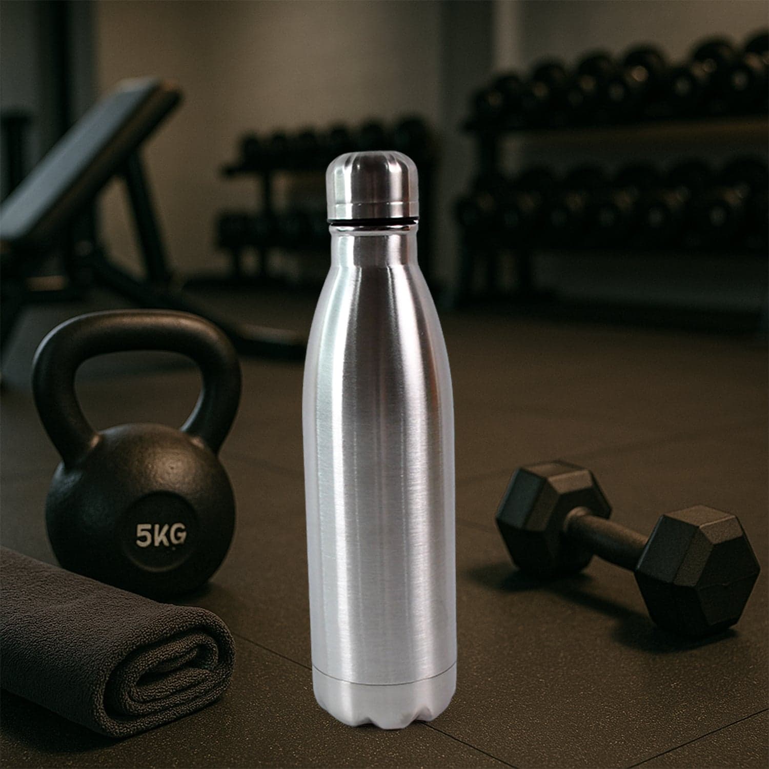 Stainless Steel Water Bottle Approx 1000Ml 1 Pc thumbnail 3