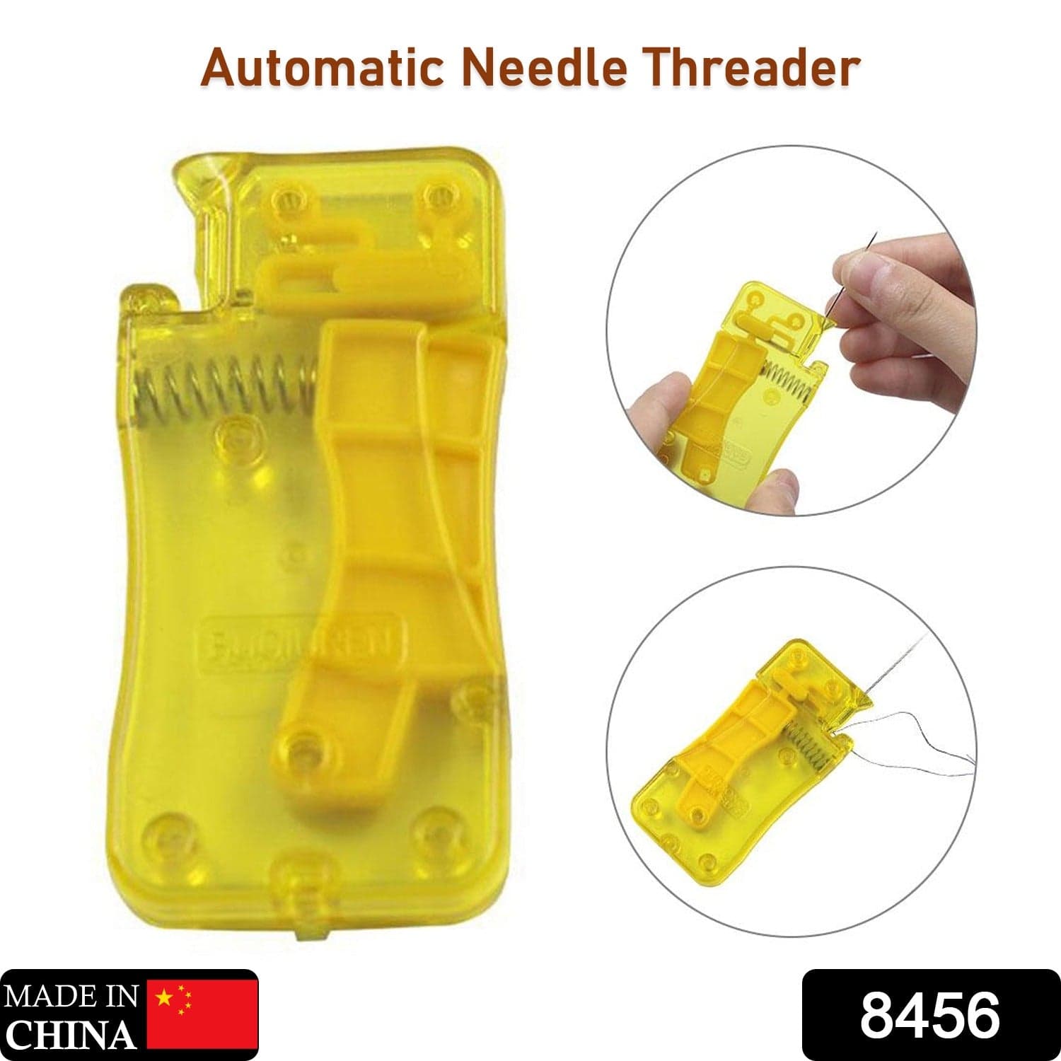 Needle Threader, Stylish Appearance Comfortable Grip Lightweight Portable Automatic Needle Threader For Sewing For Home (1 Pc) thumbnail 2