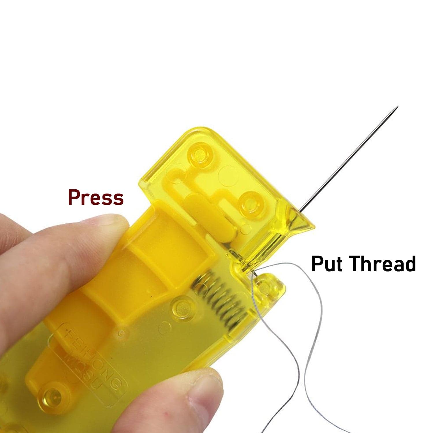 Needle Threader, Stylish Appearance Comfortable Grip Lightweight Portable Automatic Needle Threader For Sewing For Home (1 Pc) thumbnail 5