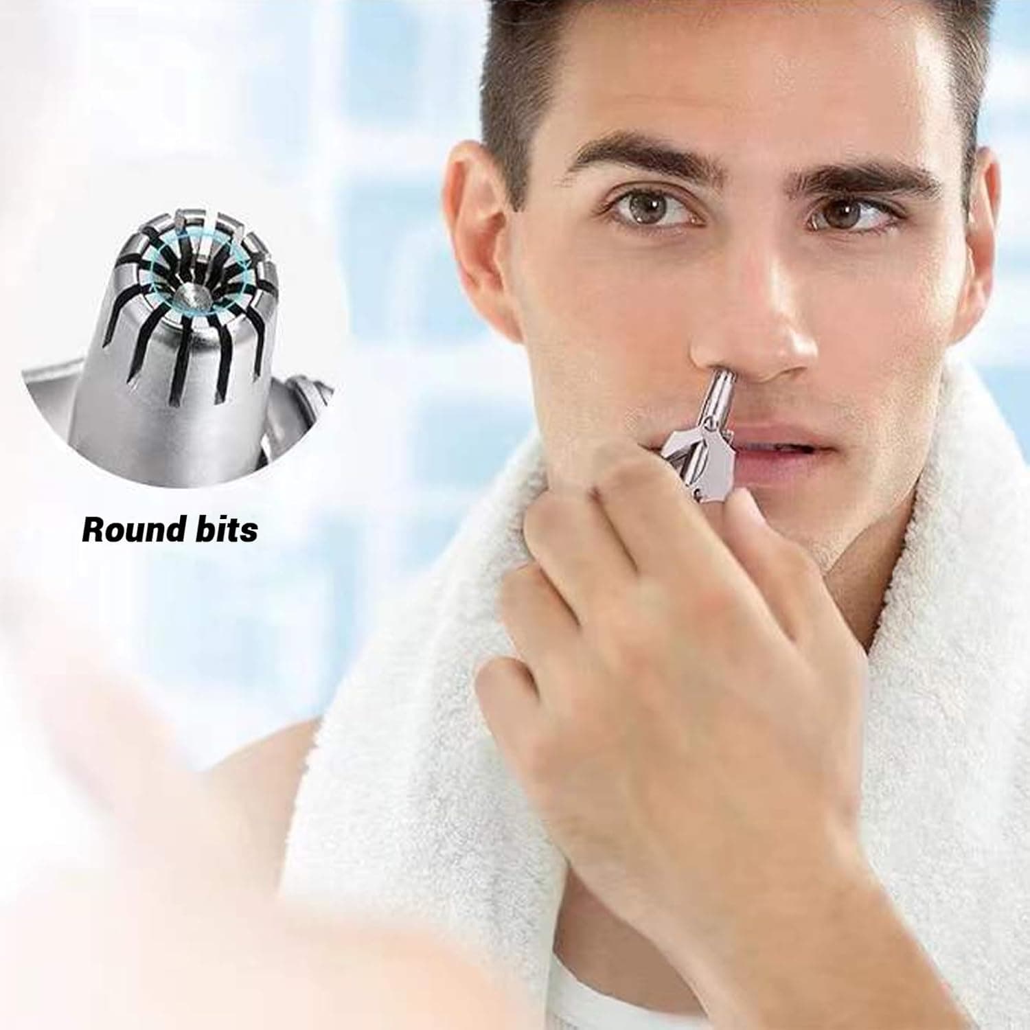 Stainless Steel Painless Nose Hair Remover (1 Pc) thumbnail 10
