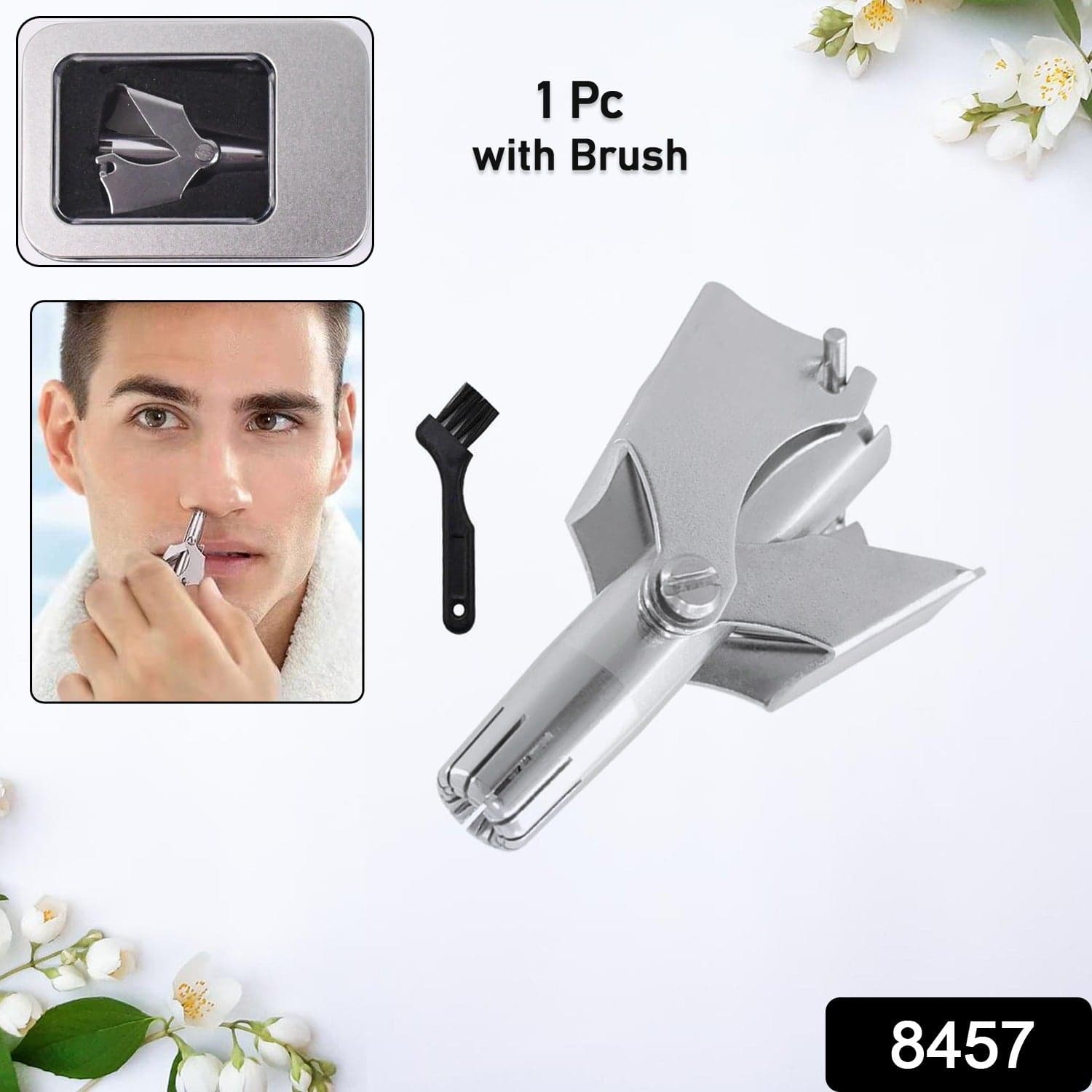 Stainless Steel Painless Nose Hair Remover (1 Pc) thumbnail 2
