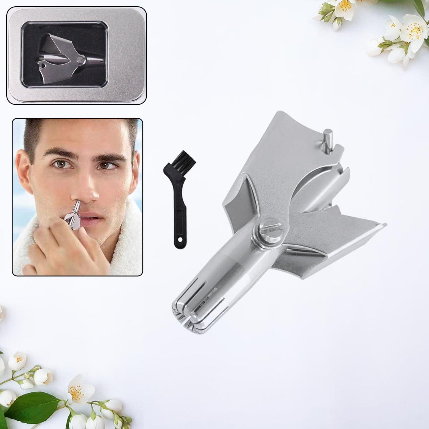 Stainless Steel Painless Nose Hair Remover (1 Pc) thumbnail 5