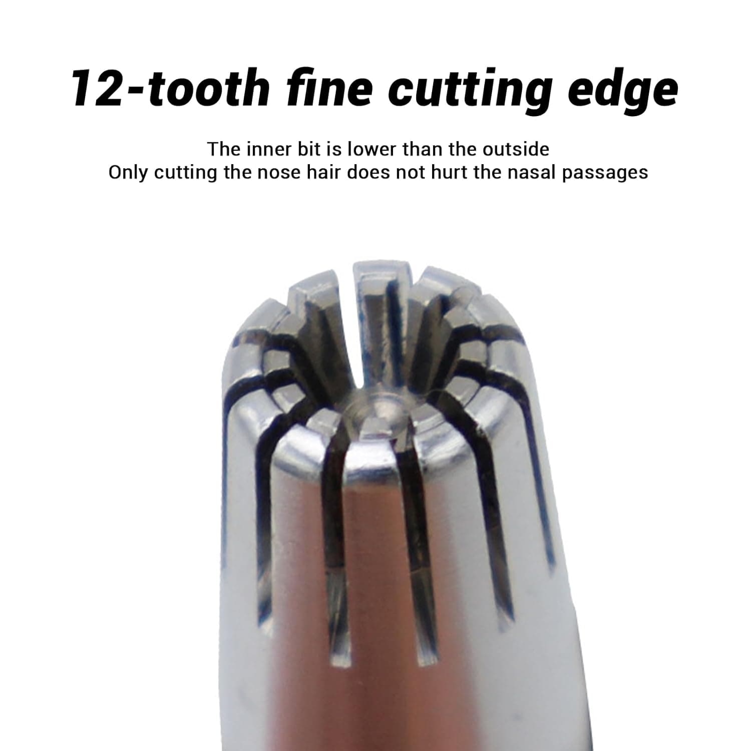Stainless Steel Painless Nose Hair Remover (1 Pc) thumbnail 7
