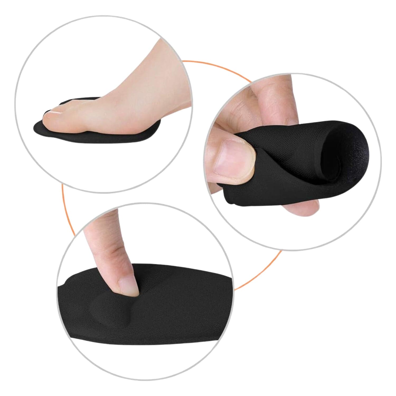 High Shoe Heel Cushion Inserts Non Slip Prevent Calluses Insole Pads (1 Pair) thumbnail 5